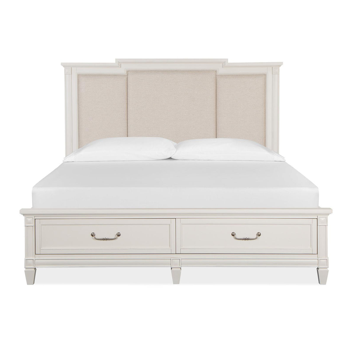 Magnussen Willowbrook B5324-75A Complete Cal.King Panel Storage Bed w/Upholstered Headboard IMAGE 3
