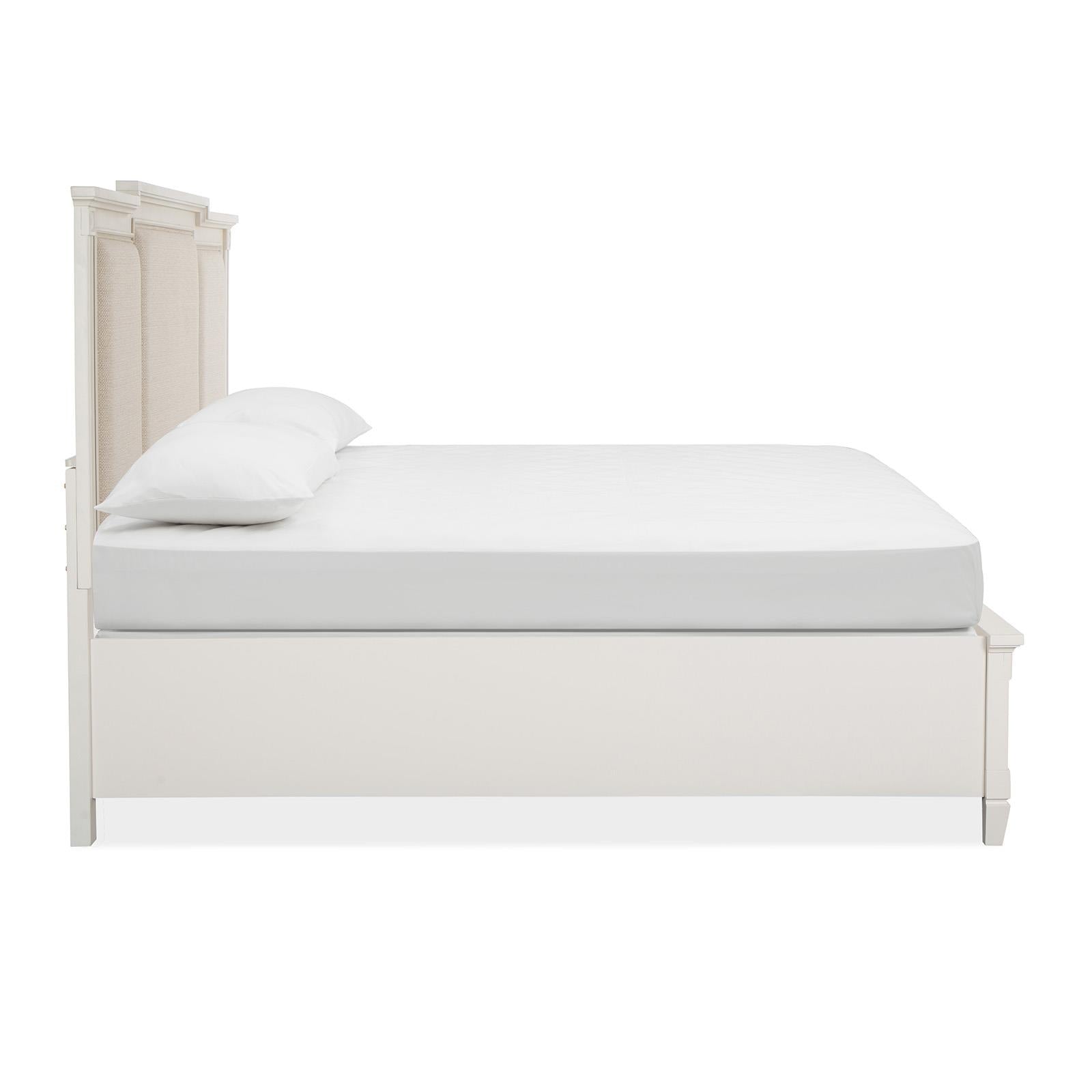 Magnussen Willowbrook B5324-75A Complete Cal.King Panel Storage Bed w/Upholstered Headboard IMAGE 4