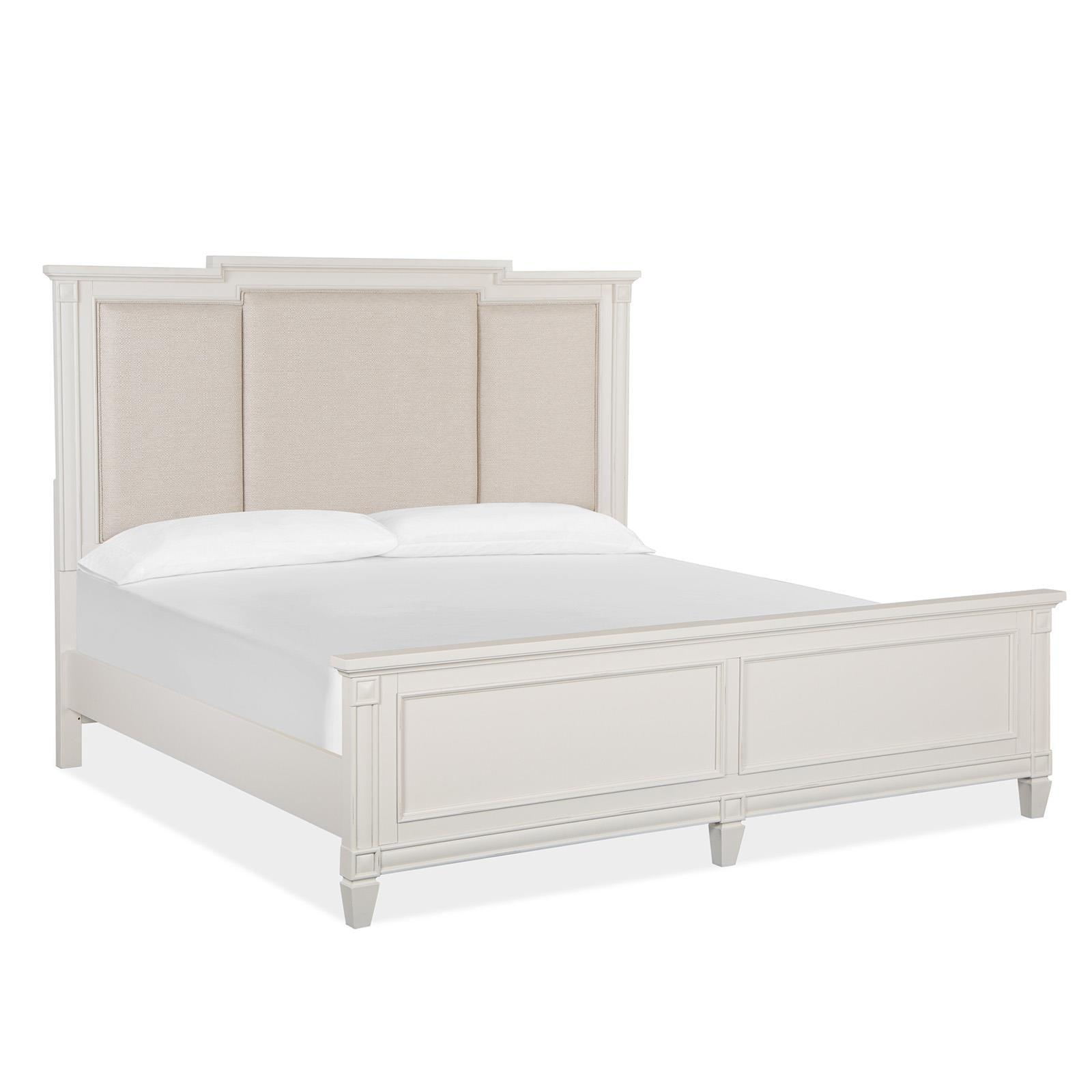 Magnussen Willowbrook B5324-75 Complete Cal.King Panel Bed w/Upholstered Headboard IMAGE 1