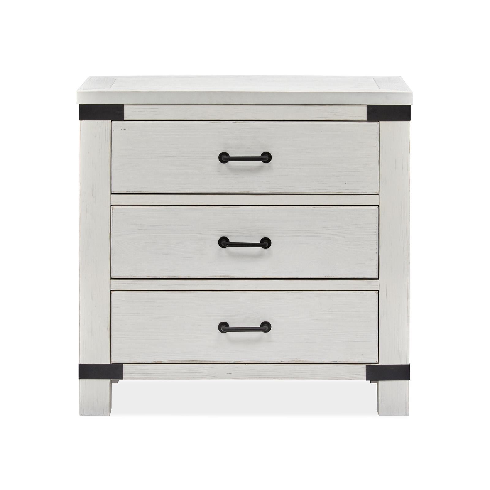 Magnussen Harper Springs B5321-08 Bachelor Chest with Metal Decoration IMAGE 3