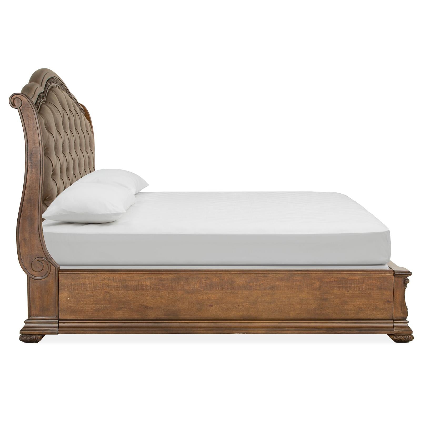Magnussen Durango B5133-72A Complete Cal.King Sleigh Storage Bed w/Upholstered HB IMAGE 4