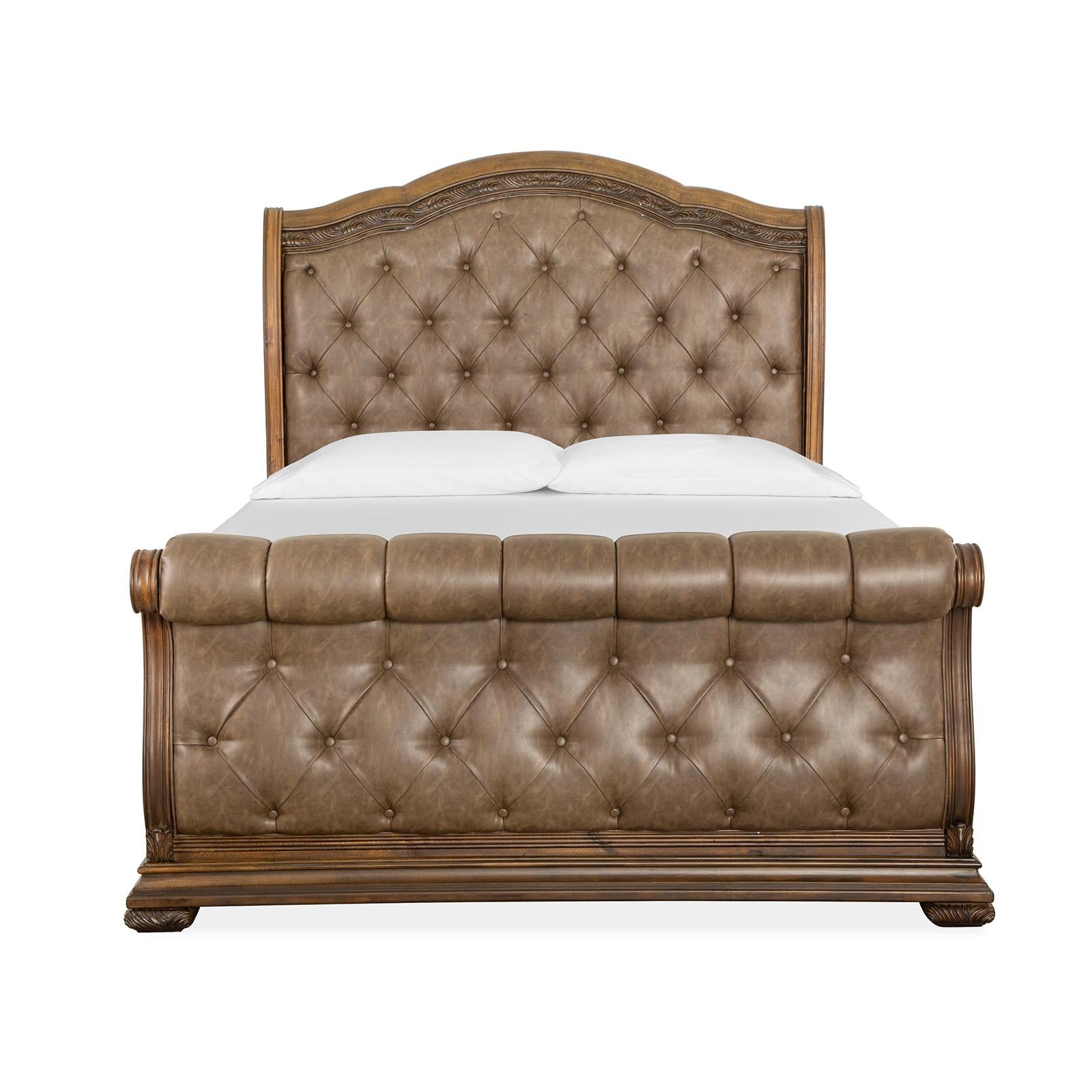Magnussen Durango B5133-52 Complete Queen Sleigh Upholstered Bed IMAGE 2