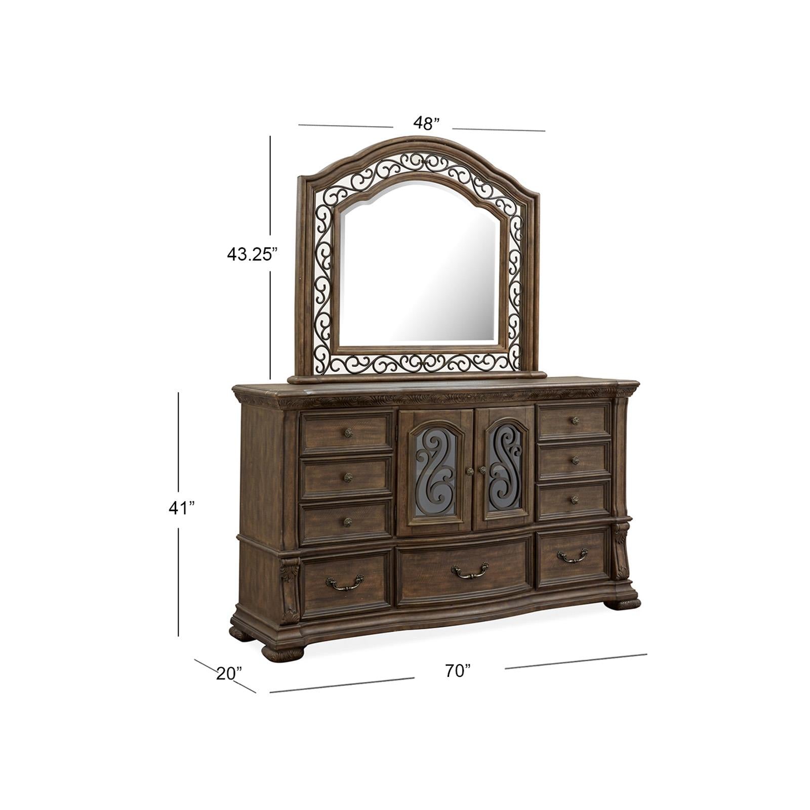 Magnussen Durango B5133-45 Shaped Mirror IMAGE 10