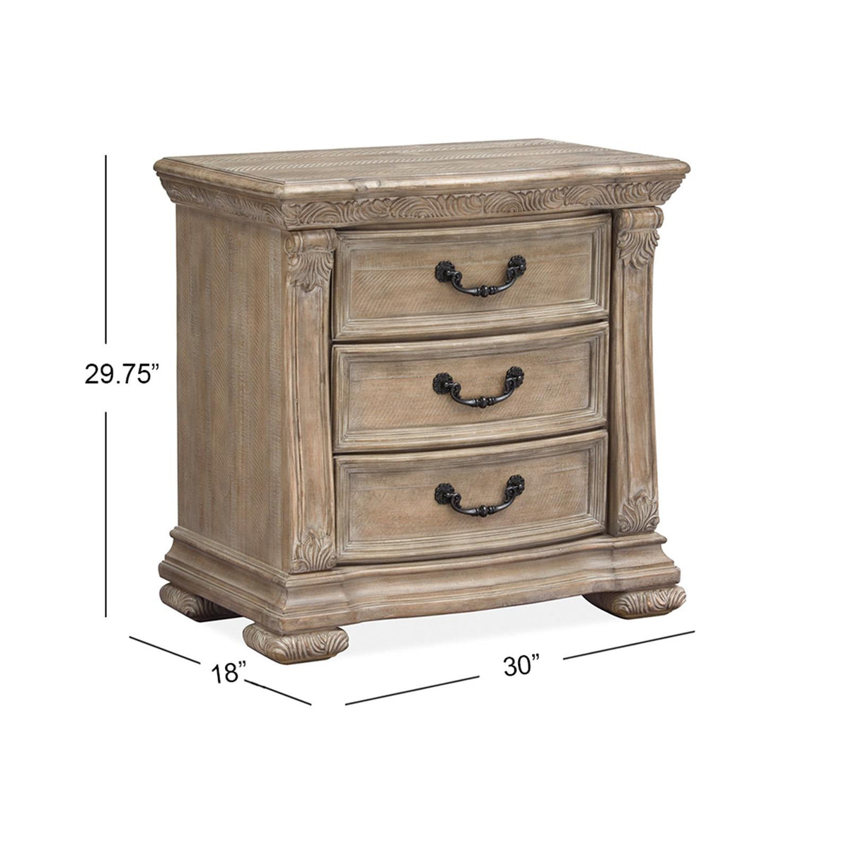 Magnussen Marisol B5132-01 Drawer Nightstand (no touch lighting control) IMAGE 11