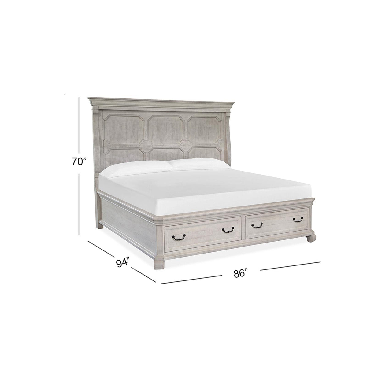 Magnussen Bronwyn B4436-74B Complete Cal.King Panel Storage Bed IMAGE 3