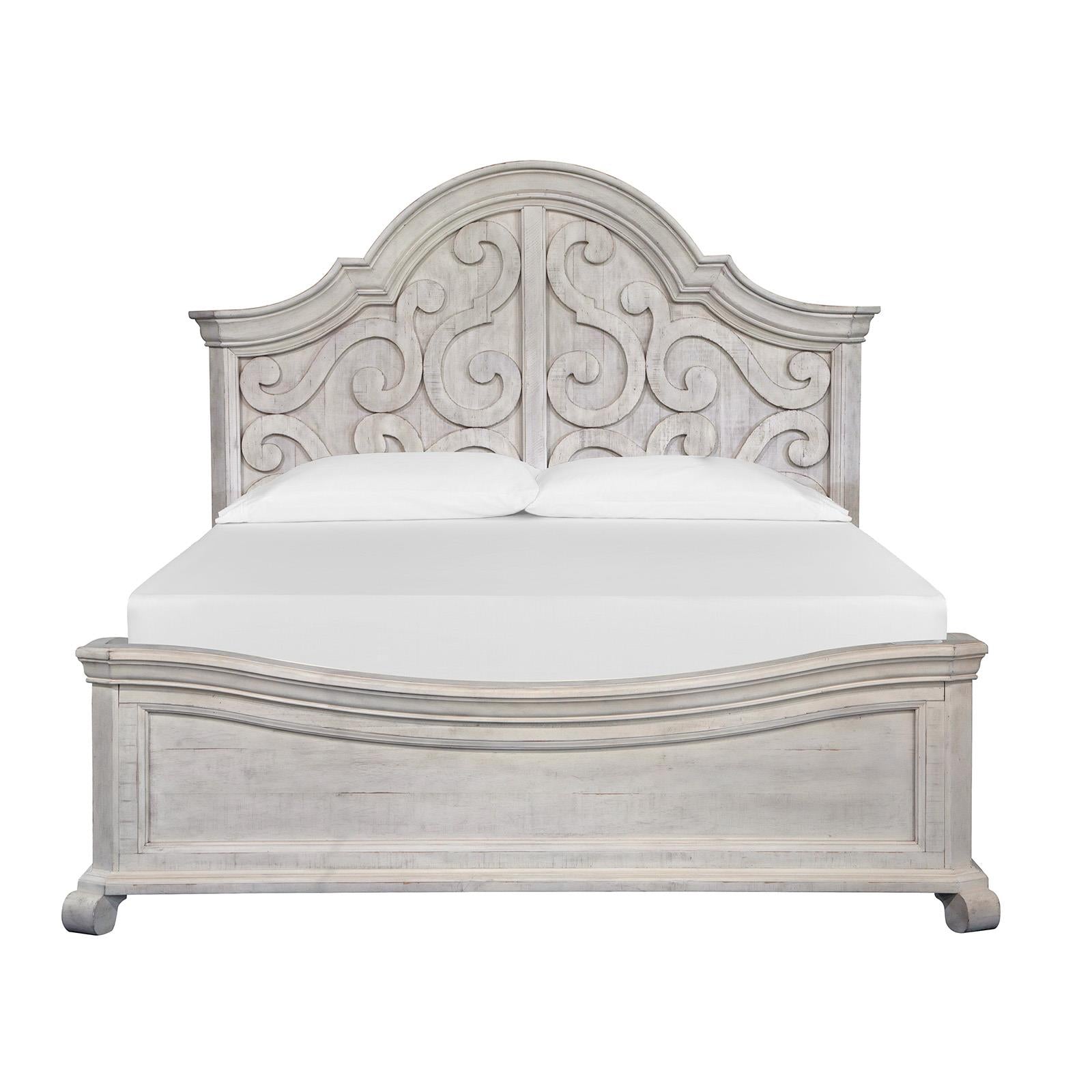 Magnussen Bronwyn B4436-55 Complete Queen Shaped Panel Bed IMAGE 2