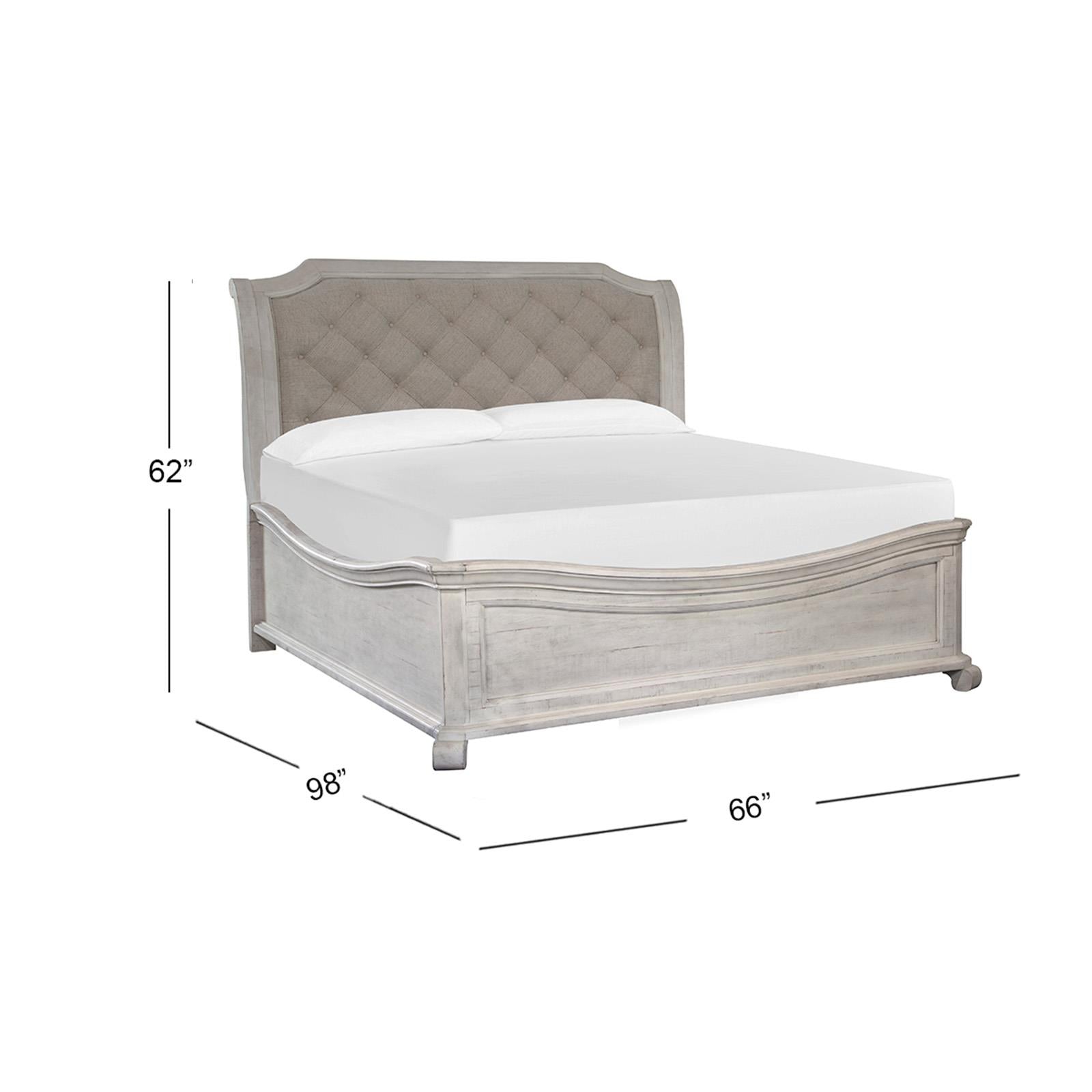 Magnussen Bronwyn B4436-53B Complete Queen Sleigh Bed w/Shaped Footboard IMAGE 2
