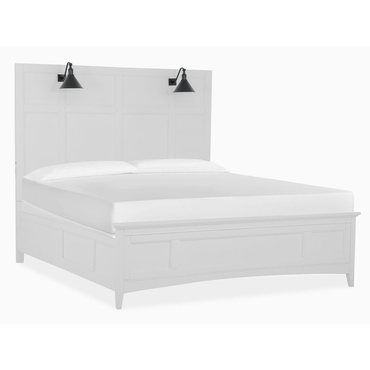Magnussen Heron Cove B4400-79 Complete Cal.King Lamp Panel Bed with Regular Rails IMAGE 1