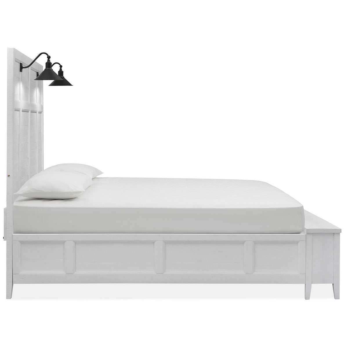 Magnussen Heron Cove B4400-69B Complete King Lamp Panel Storage Bed IMAGE 4