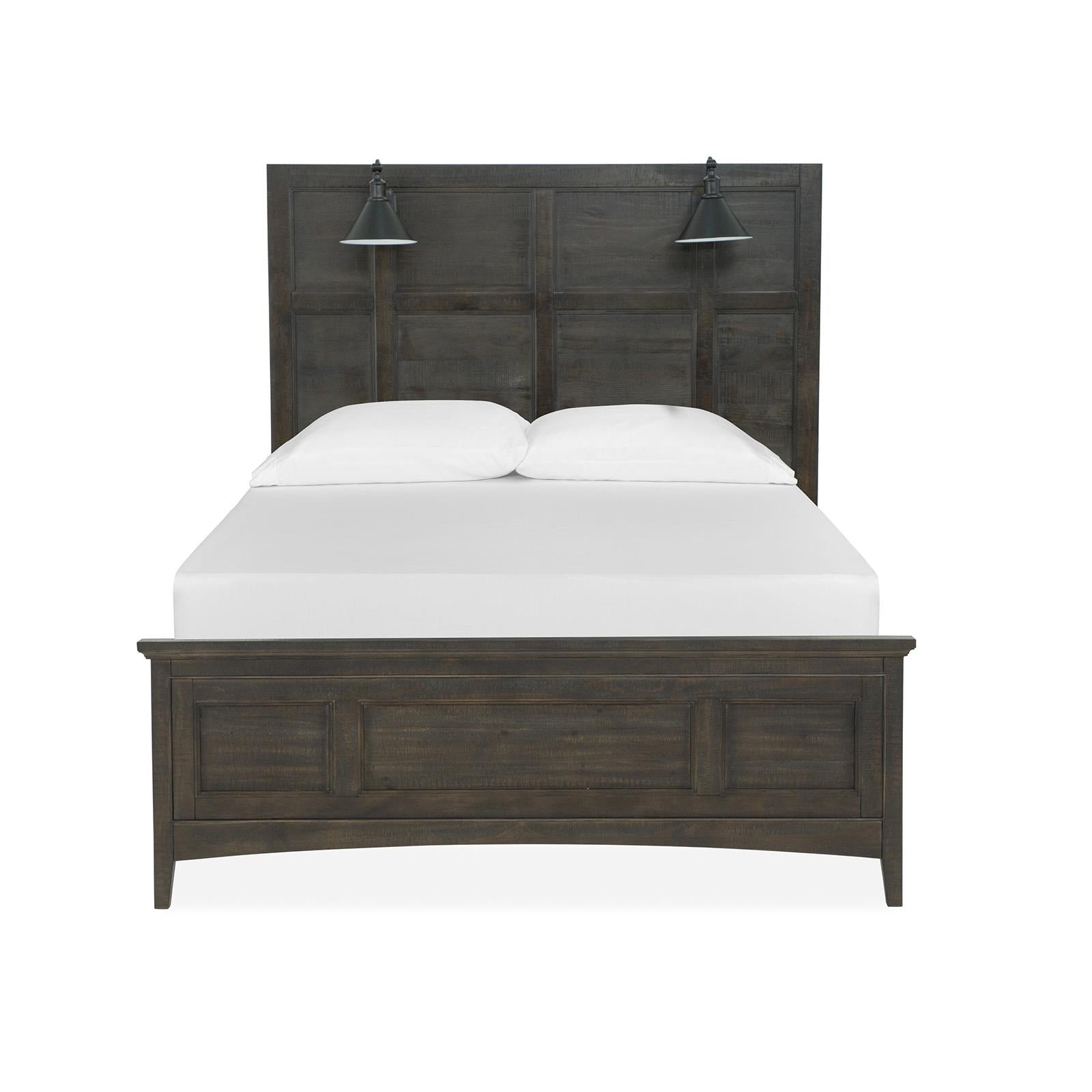 Magnussen Westley Falls B4399-59 Queen Lamp Panel Bed with Regular Rails IMAGE 2
