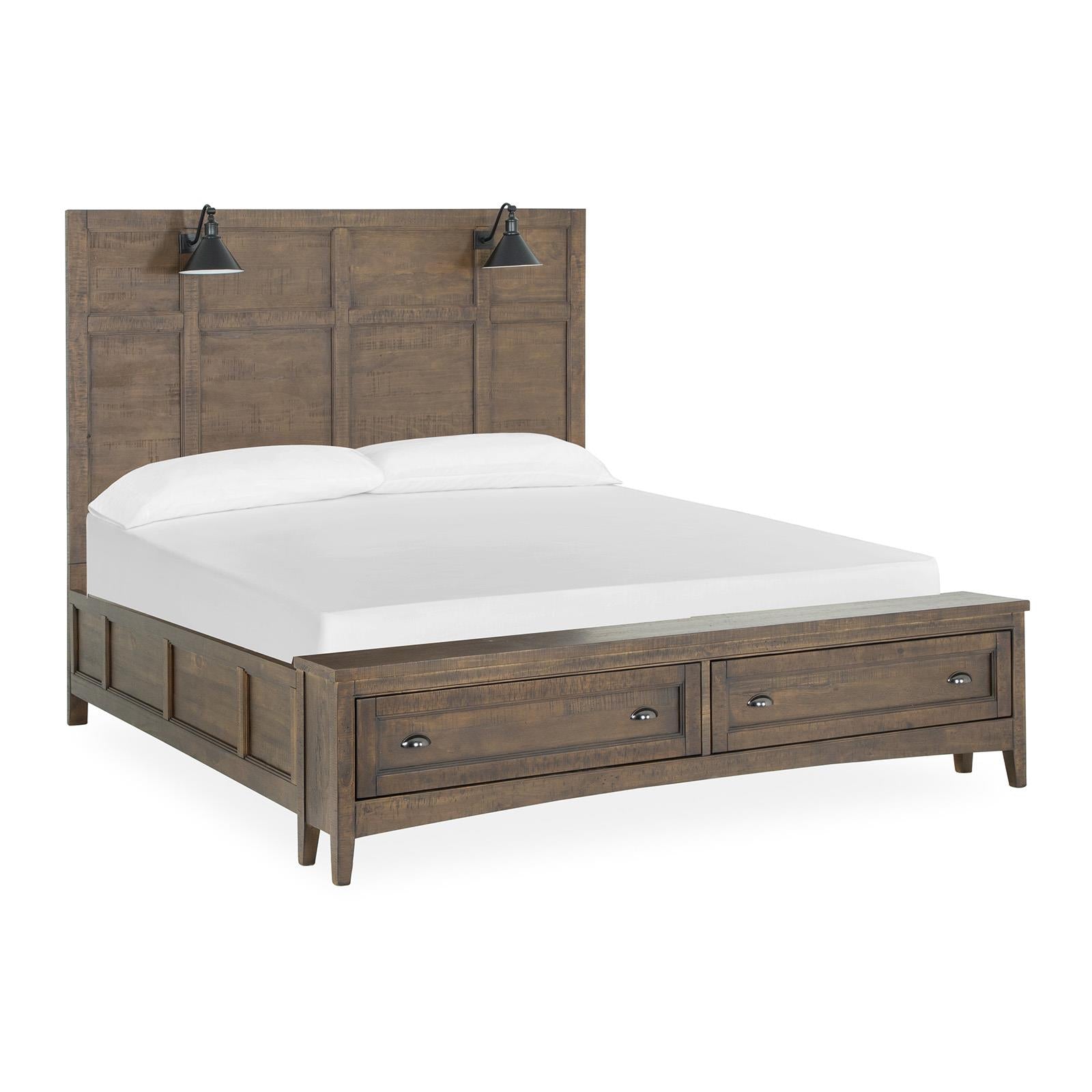 Magnussen Bay Creek B4398-79B California King Lamp Panel Storage Bed IMAGE 1