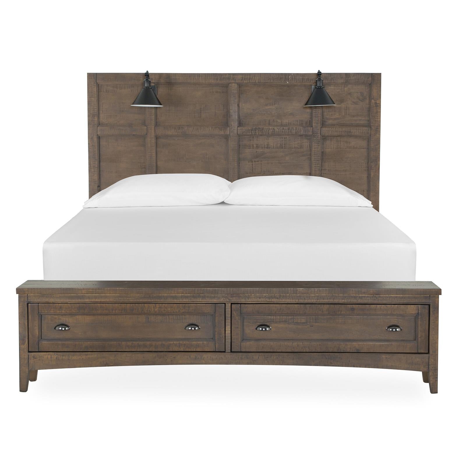 Magnussen Bay Creek B4398-69B King Lamp Panel Storage Bed IMAGE 3