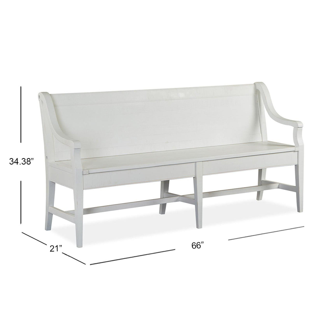 Magnussen Heron Cove D4400-79 Bench with Back IMAGE 4