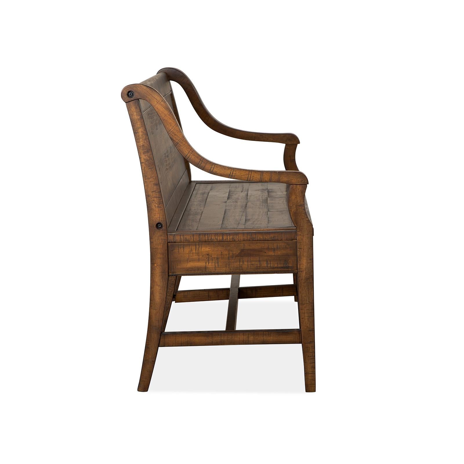 Magnussen Bay Creek D4398-79 Bench with Back IMAGE 4