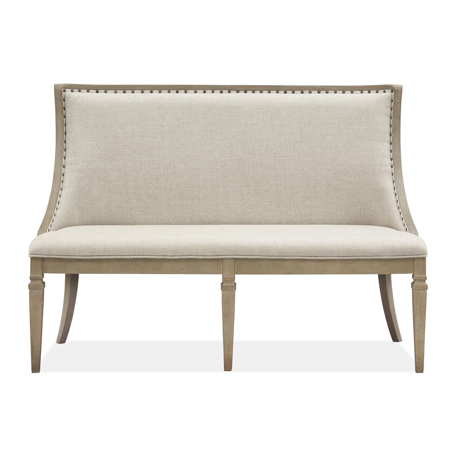 Magnussen Lancaster D4352-78 Bench with Upholstered Seat & Back IMAGE 2
