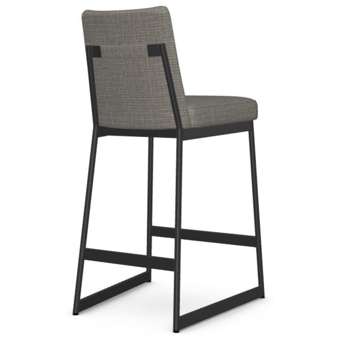 Amisco Zola 40342 Counter Height Non Swivel Stool - Black Coral/Serenity IMAGE 4