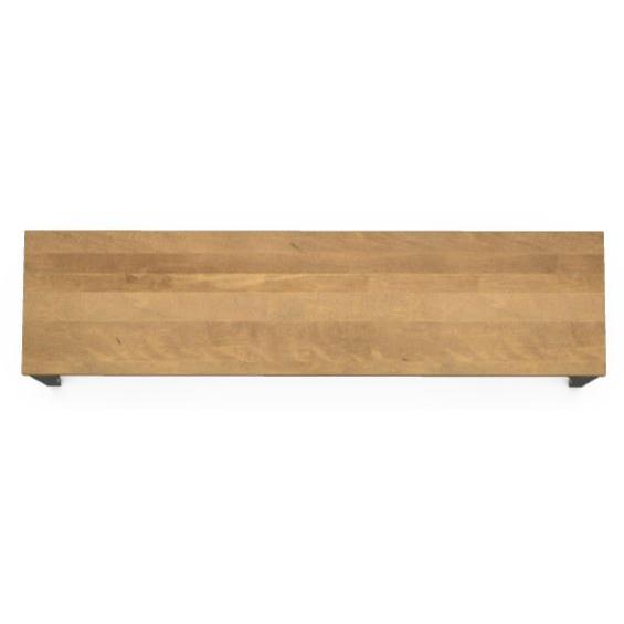 Amisco Upright 30410 Bench with Wood Seat - Harley/Sand Dust IMAGE 4
