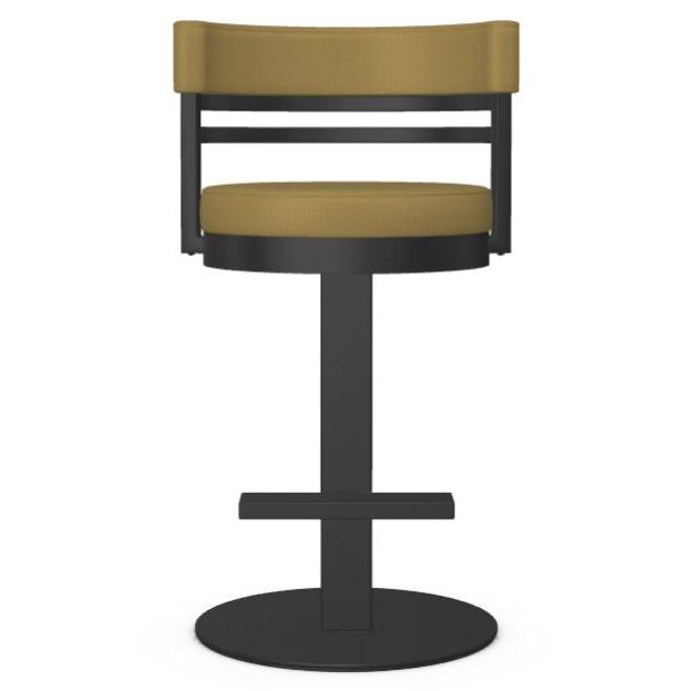 Amisco Sunny 41575-26 Counter Height Swivel Stool - Black Coral/Mustard IMAGE 2