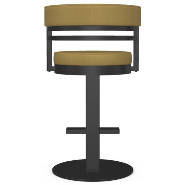 Amisco Sunny 41575-26 Counter Height Swivel Stool - Black Coral/Mustard IMAGE 5