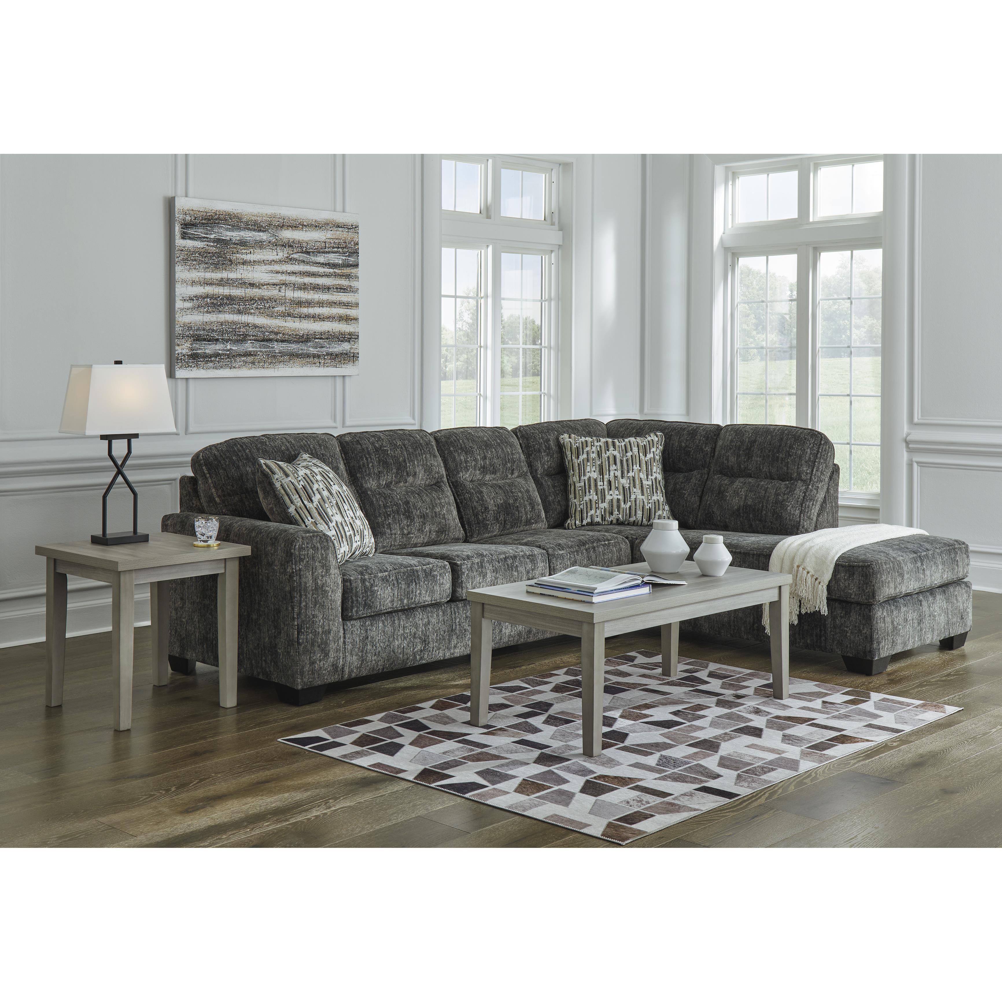 Signature Design by Ashley Lonoke 50504S2 2 pc Sectional with Chaise IMAGE 3