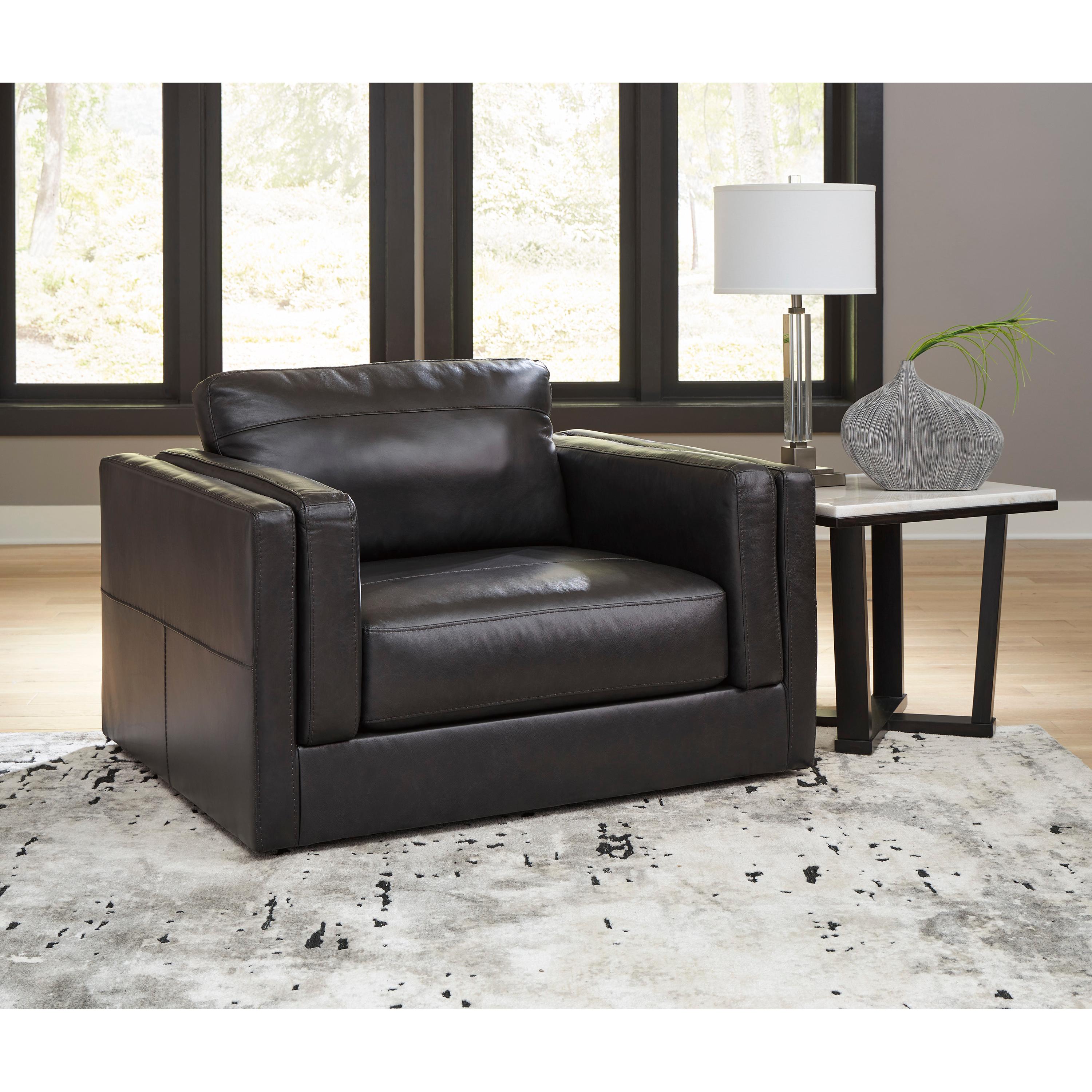 Signature Design by Ashley Amiata 5740523 Chair and a Half IMAGE 5