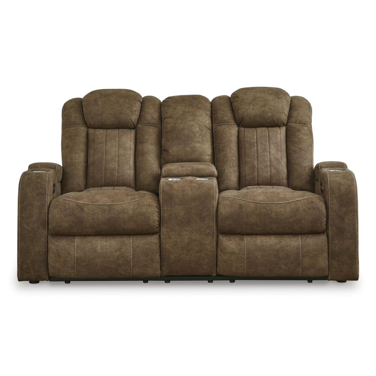 Signature Design by Ashley Wolfridge 6070318 Power Reclining Loveseat with Console and Adjustable Headrest IMAGE 3