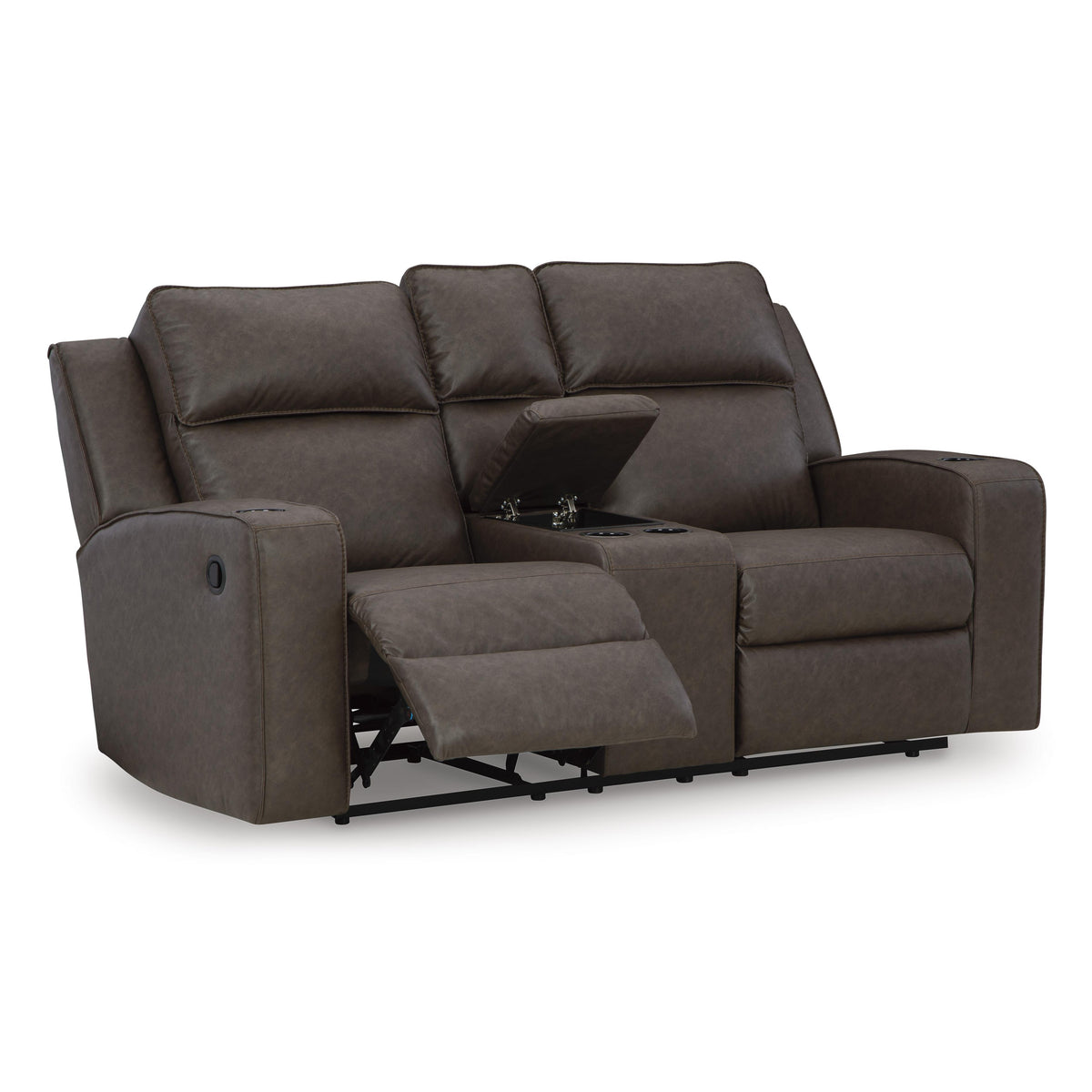 Signature Design by Ashley Lavenhorne 6330694 Double Reclining Loveseat with Console IMAGE 2