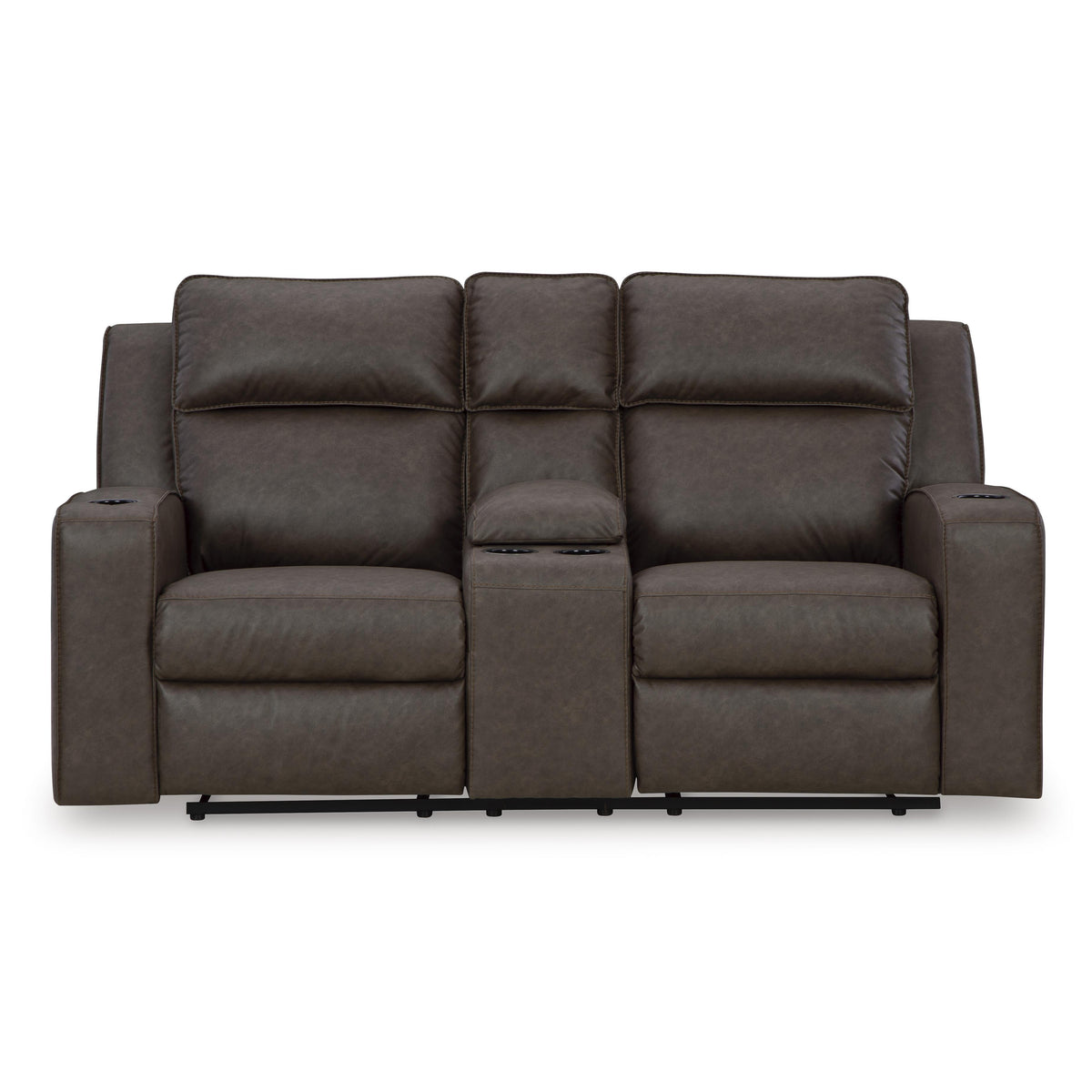 Signature Design by Ashley Lavenhorne 6330694 Double Reclining Loveseat with Console IMAGE 3