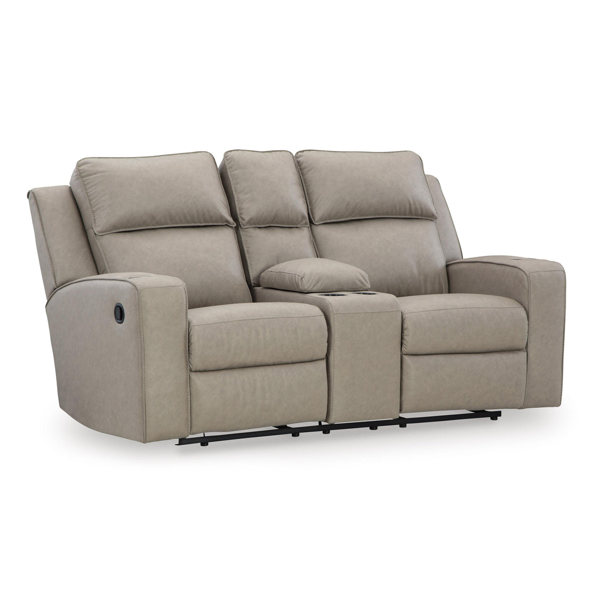 Signature Design by Ashley Lavenhorne 6330794 Double Reclining Loveseat with Console IMAGE 1