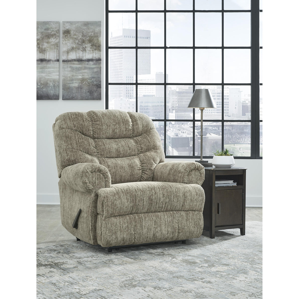 Signature Design by Ashley Movie Man 6380329 Zero Wall Recliner IMAGE 6