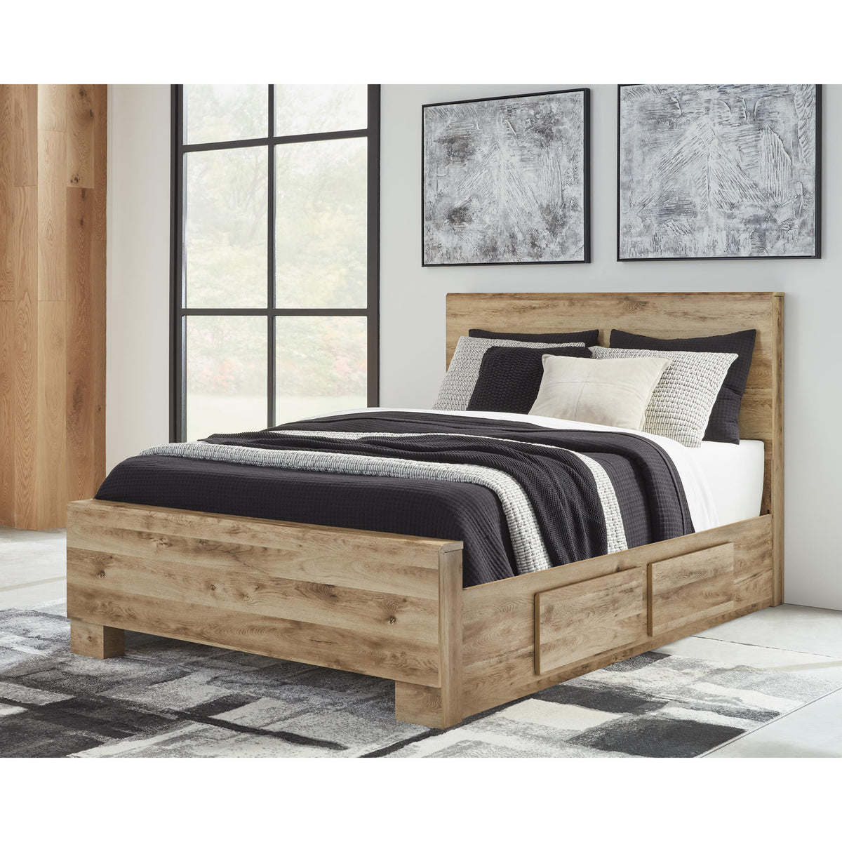 Signature Design by Ashley Hyanna B1050B32 Queen Panel Bed with 2 Side Storage IMAGE 1