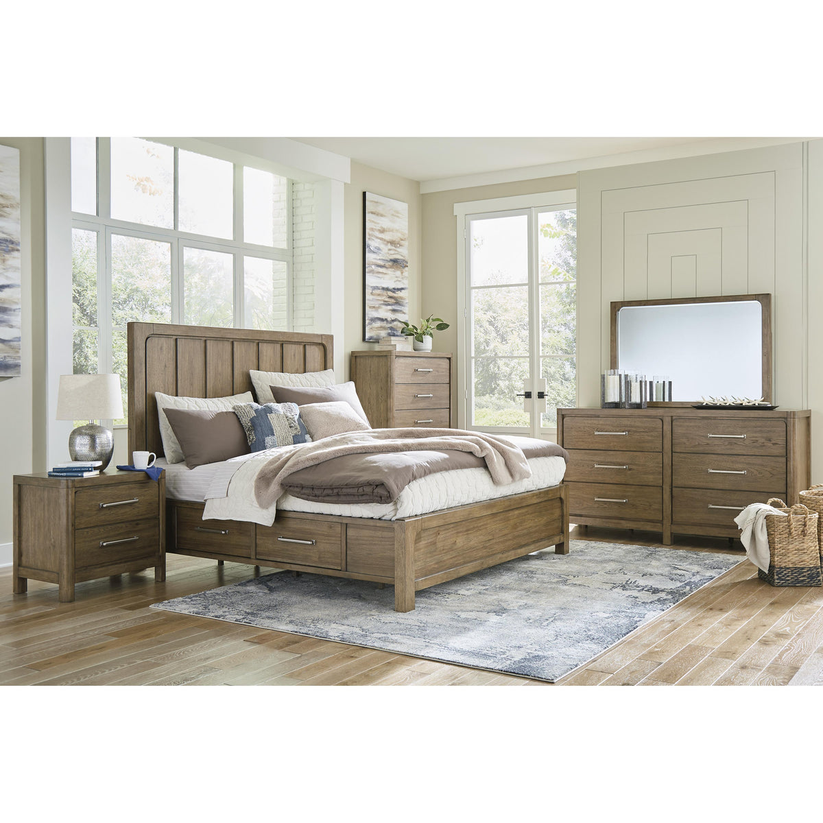Signature Design by Ashley Cabalynn B974B4 Queen Panel Bed with Storage IMAGE 9