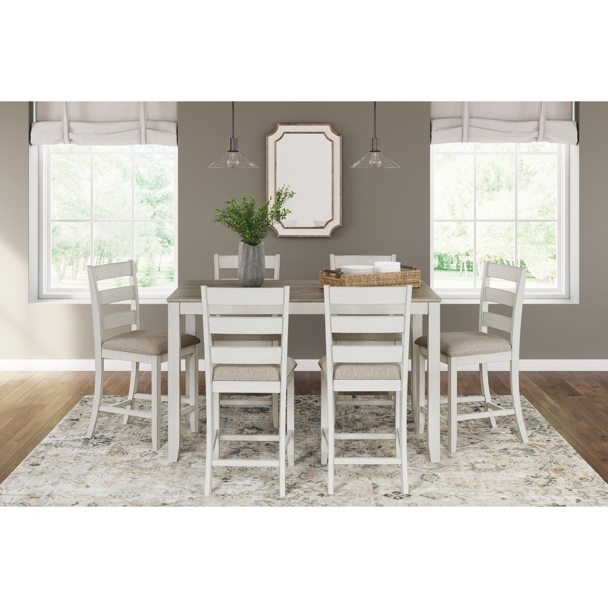 Signature Design by Ashley Skempton D394-423 Rectangular Dining Room Counter Table Set IMAGE 12