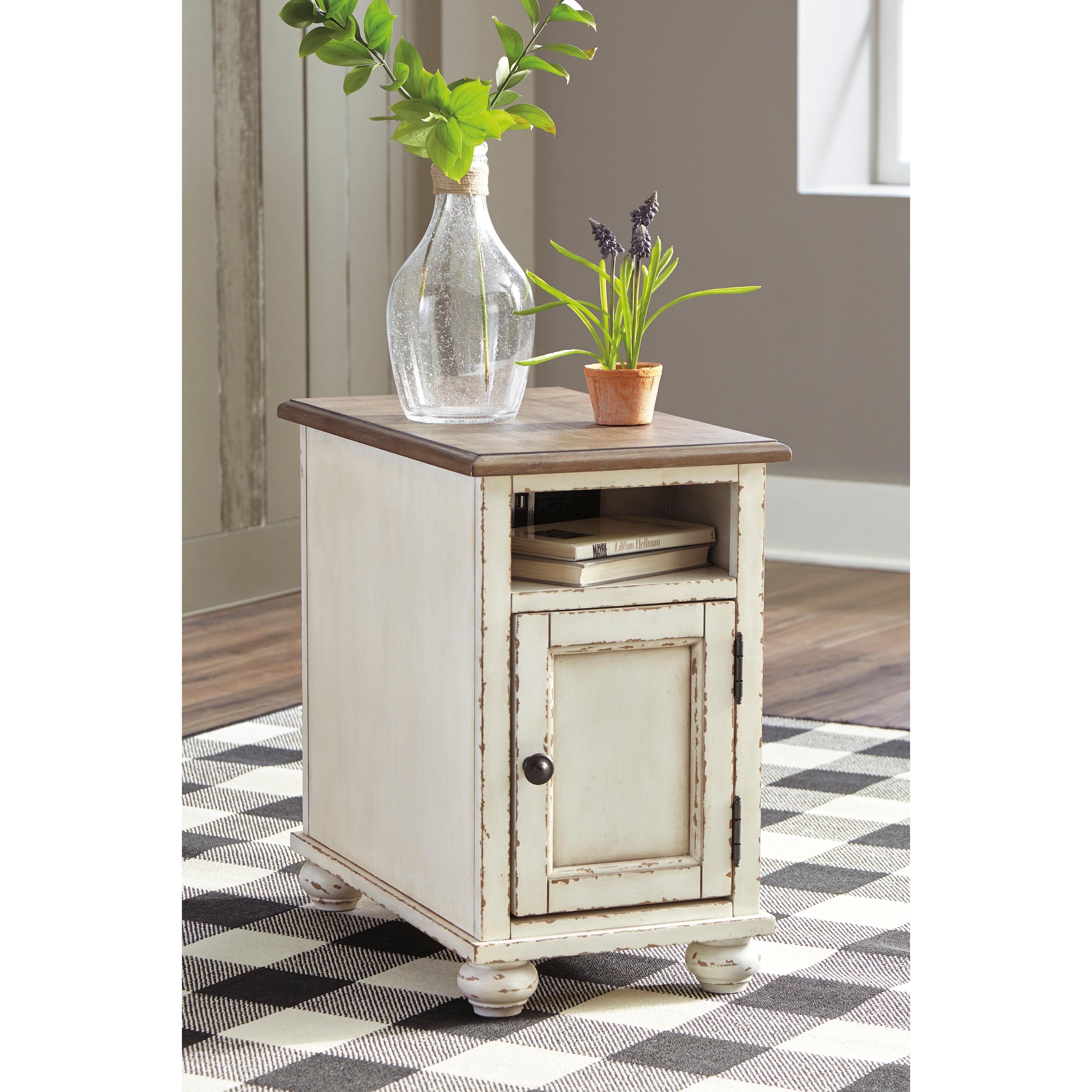 Signature Design by Ashley Realyn T523T1 Coffee Table and 2 Chairside End Tables IMAGE 3