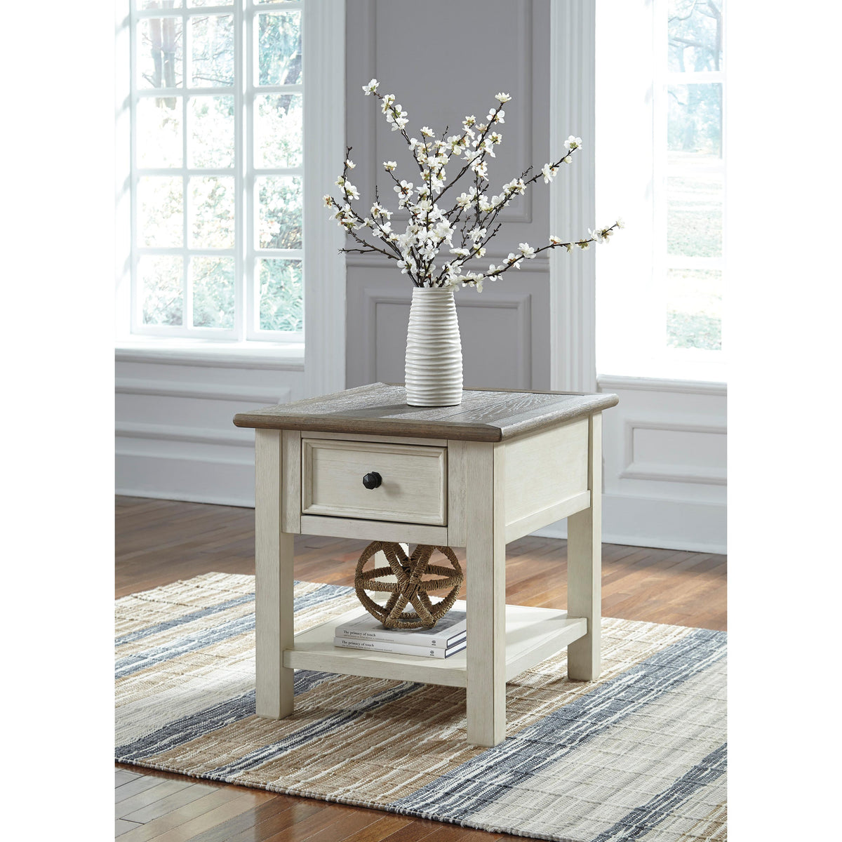 Signature Design by Ashley Bolanburg T637T3 Coffee Table and 2 End Tables IMAGE 3