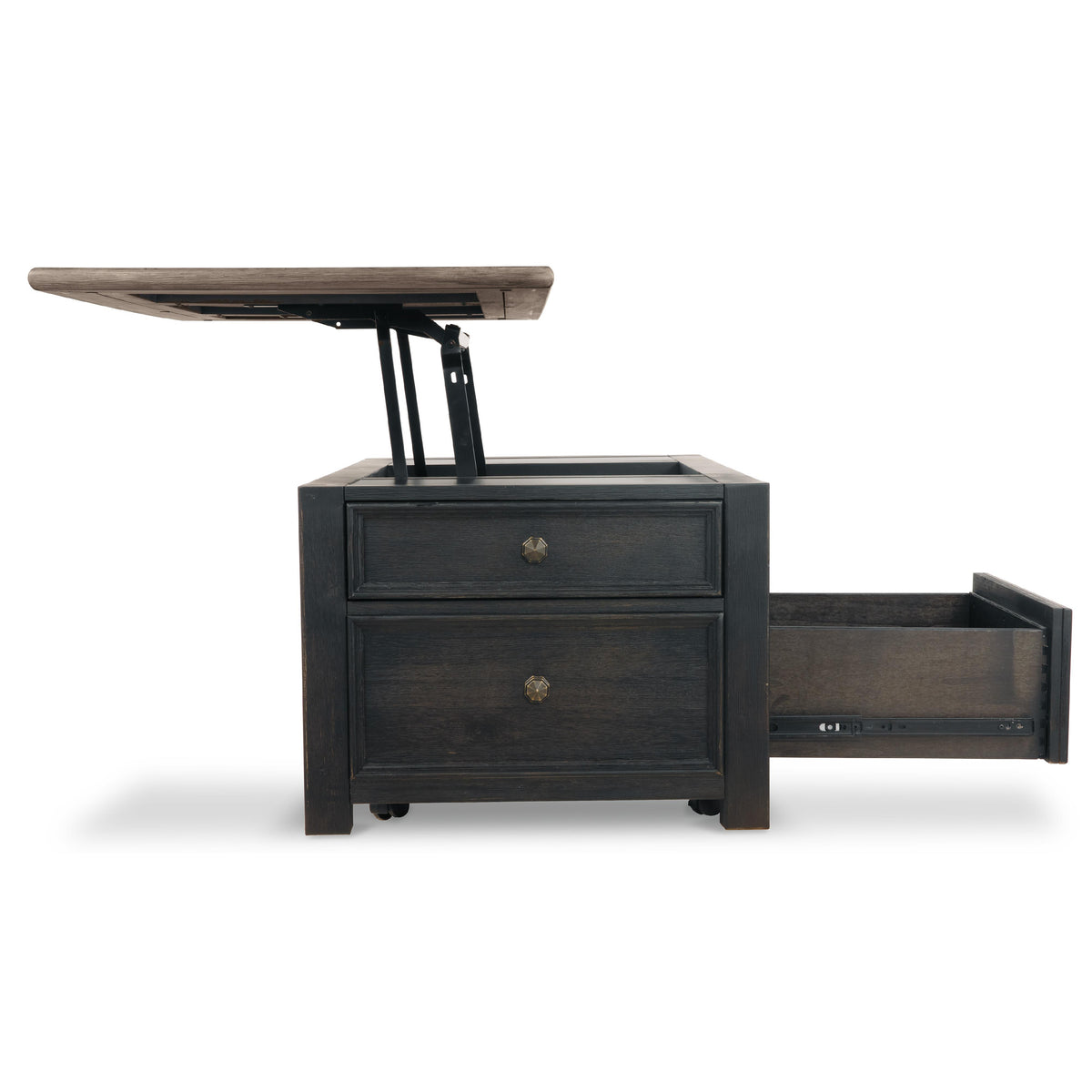 Signature Design by Ashley Tyler Creek T736T3 Coffee Table and 2 End Tables with Console IMAGE 17