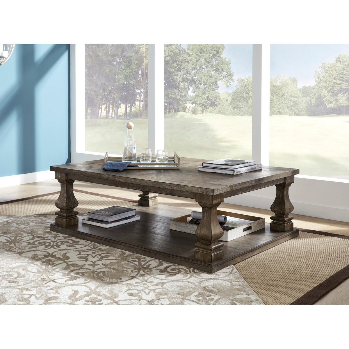 Signature Design by Ashley Johnelle T776T1 Coffee Table and 2 End Tables IMAGE 2