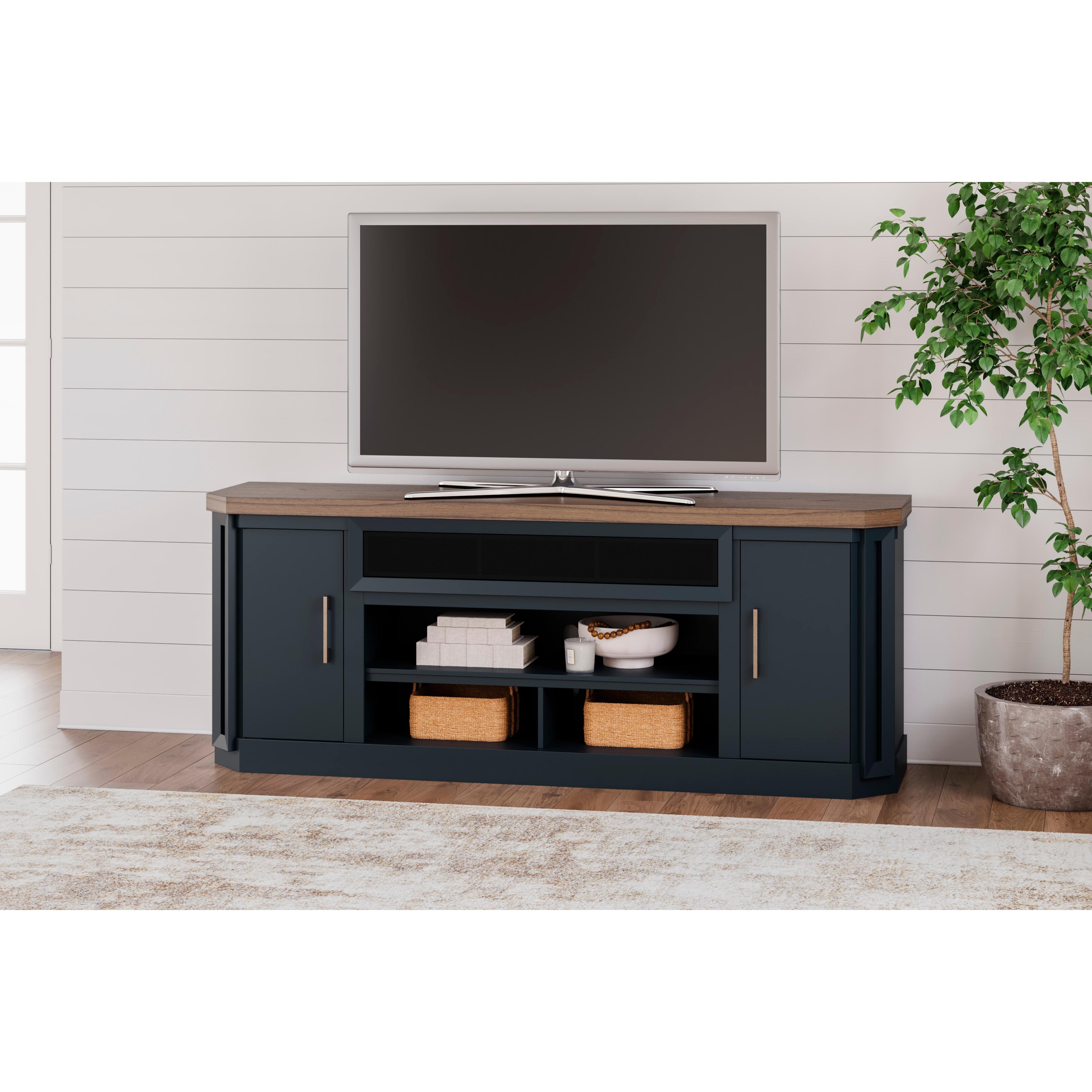 Signature Design by Ashley Landocken W402-68 XL TV Stand with Fireplace Option IMAGE 7