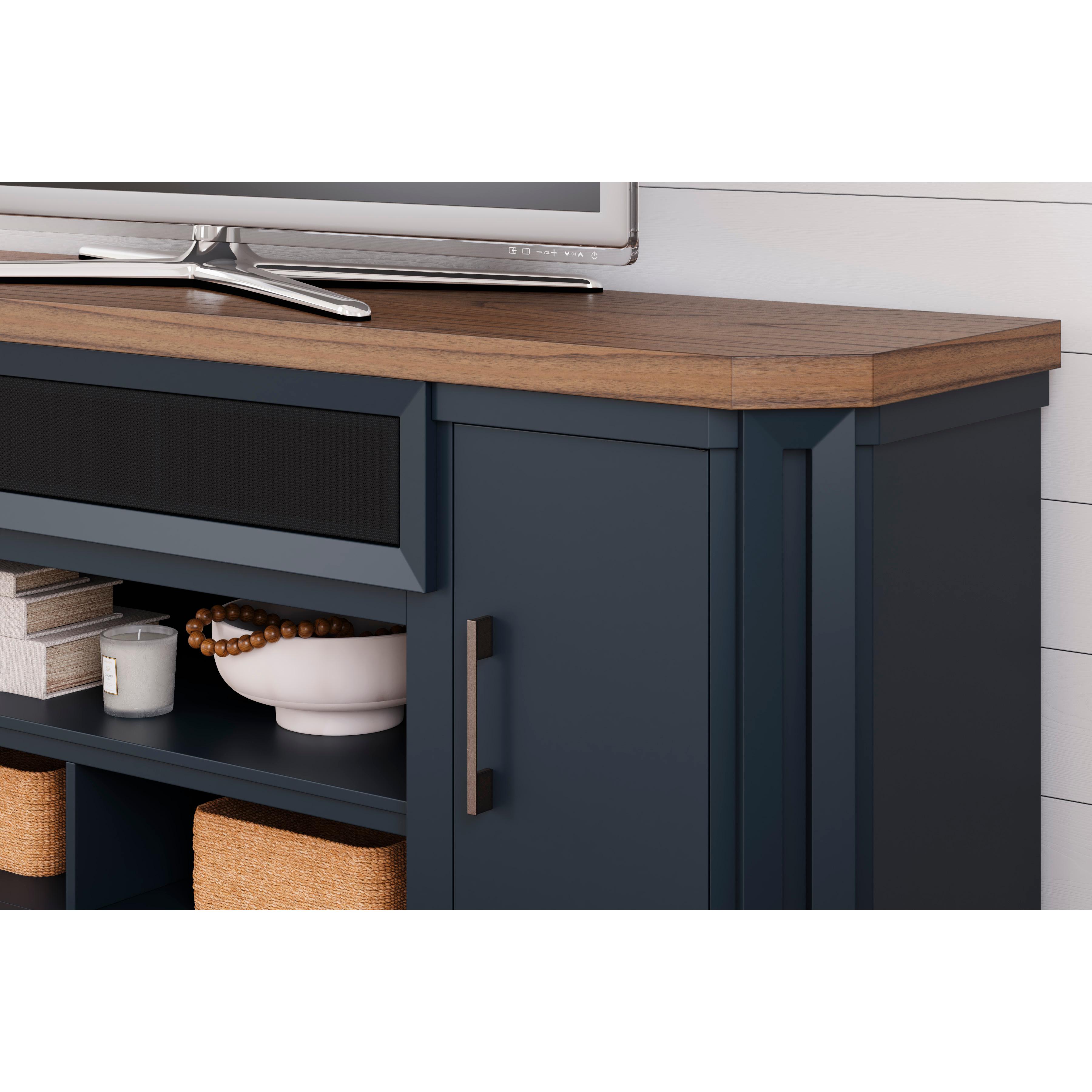 Signature Design by Ashley Landocken W402-68 XL TV Stand with Fireplace Option IMAGE 8