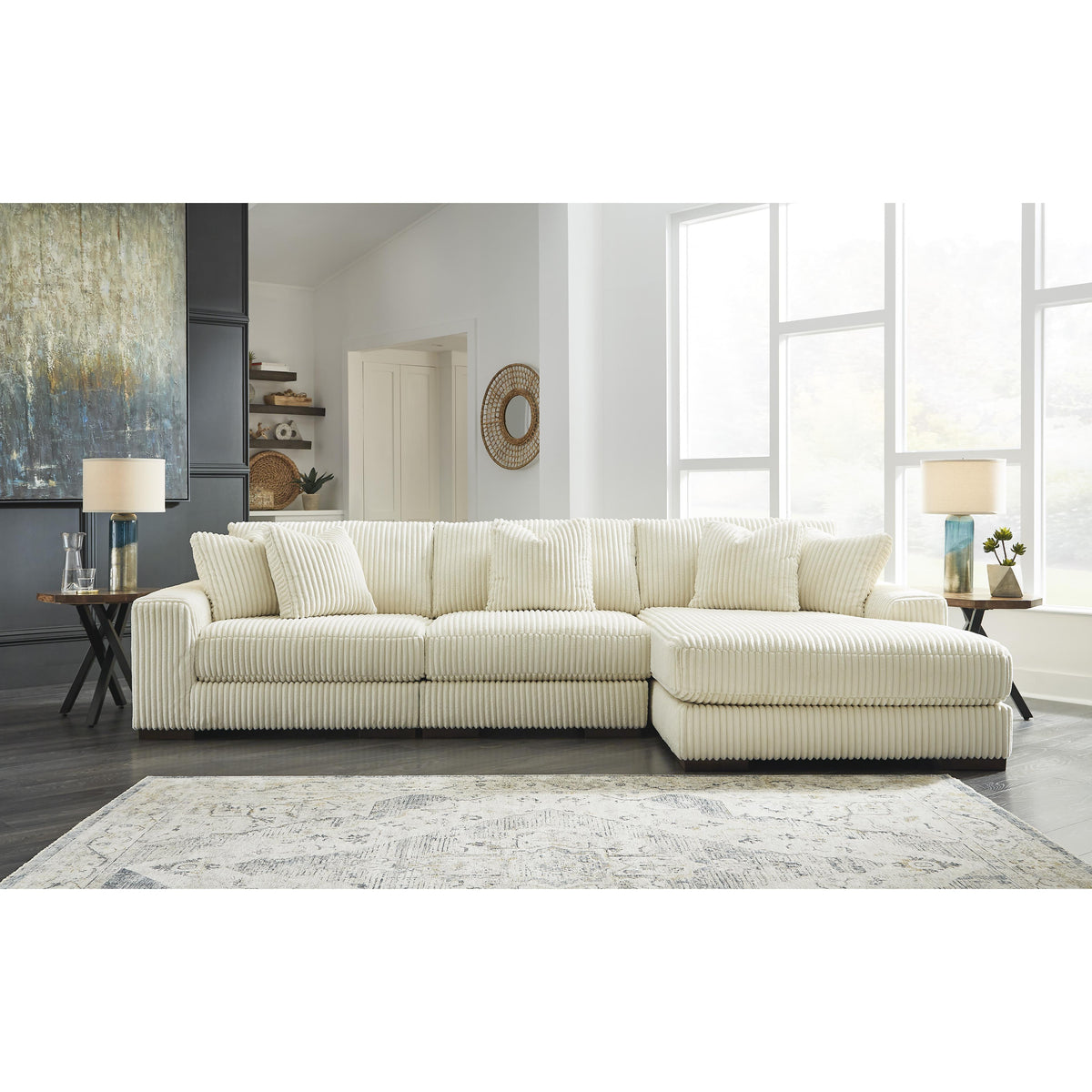Signature Design by Ashley Lindyn 21104S12 3 pc Sectional with Chaise IMAGE 2