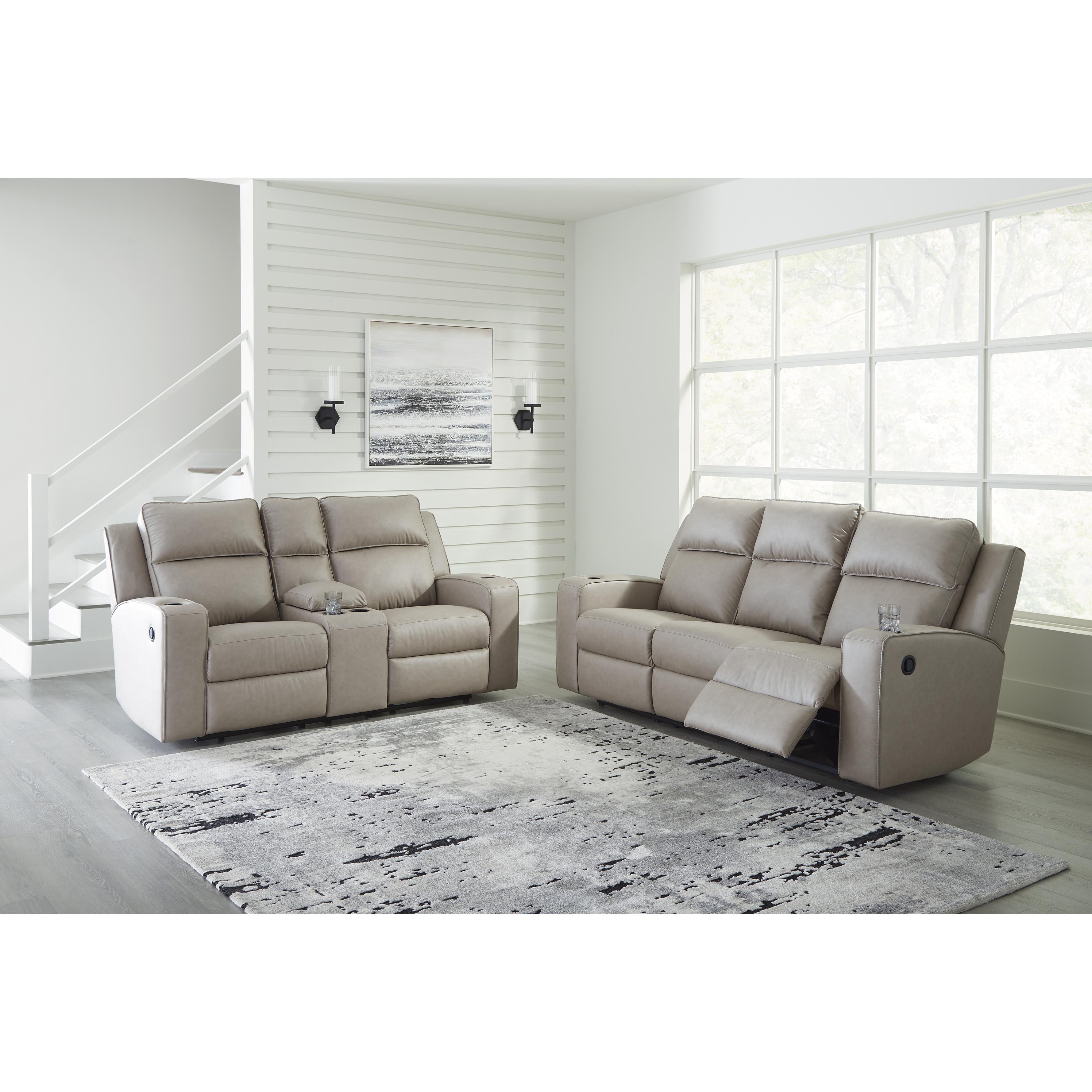 Signature Design by Ashley Lavenhorne 6330794C Double Reclining Loveseat with Console IMAGE 9