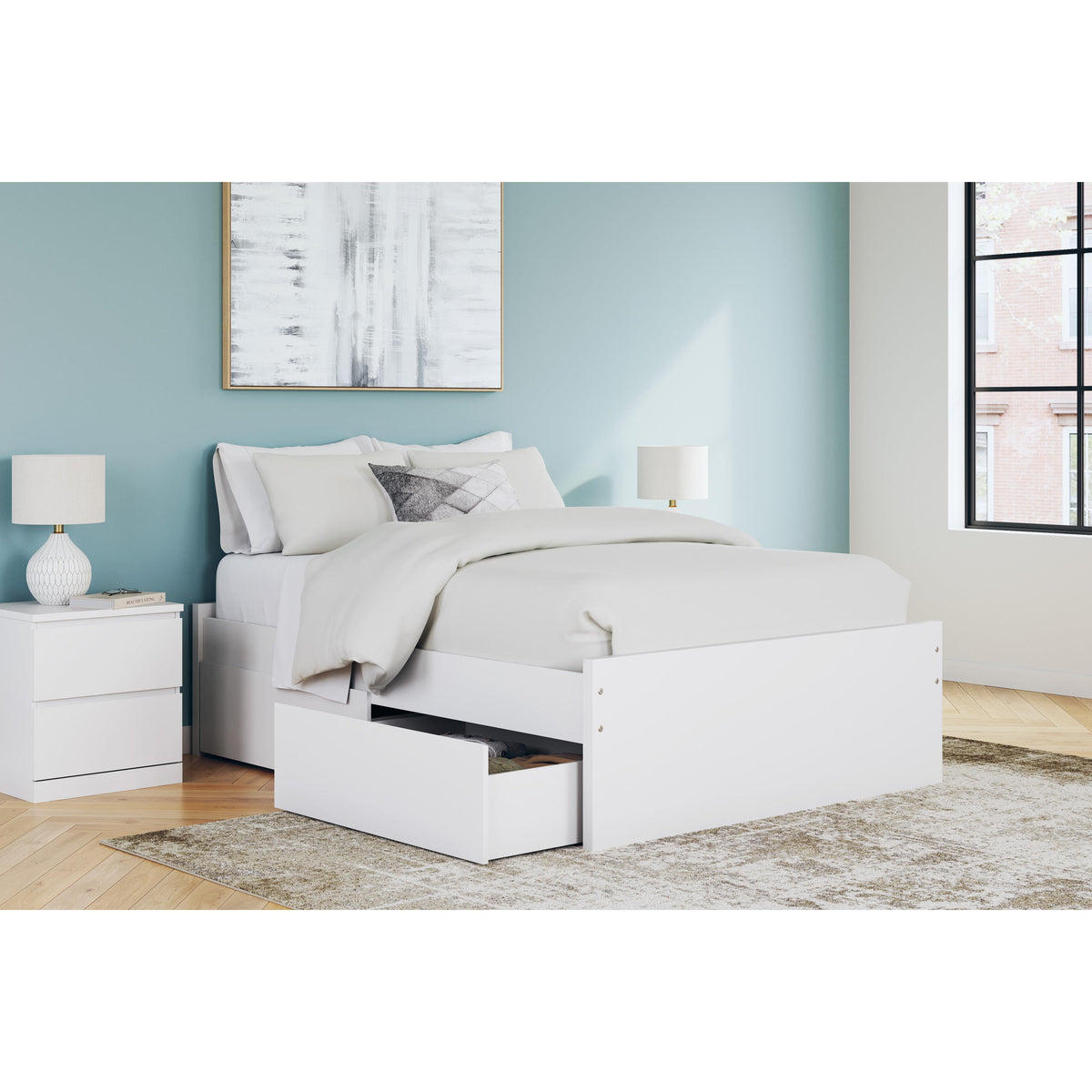 Signature Design by Ashley Onita EB9630B13 Full Platform Bed with 2 Side Storage IMAGE 9
