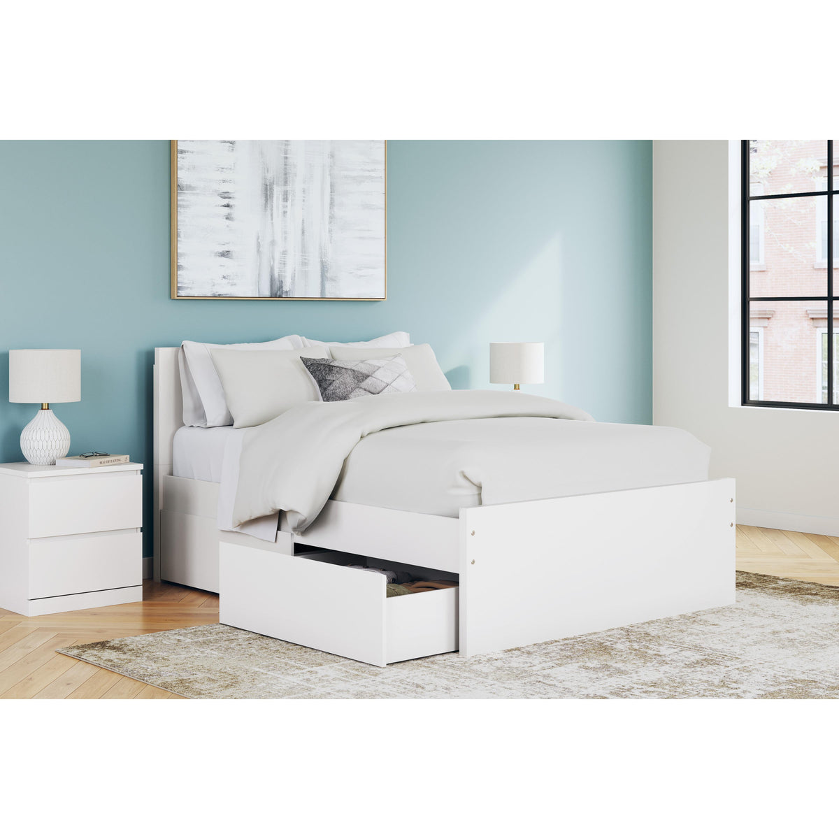 Signature Design by Ashley Onita EB9630B15 Full Panel Platform Bed with 2 Side Storage IMAGE 8