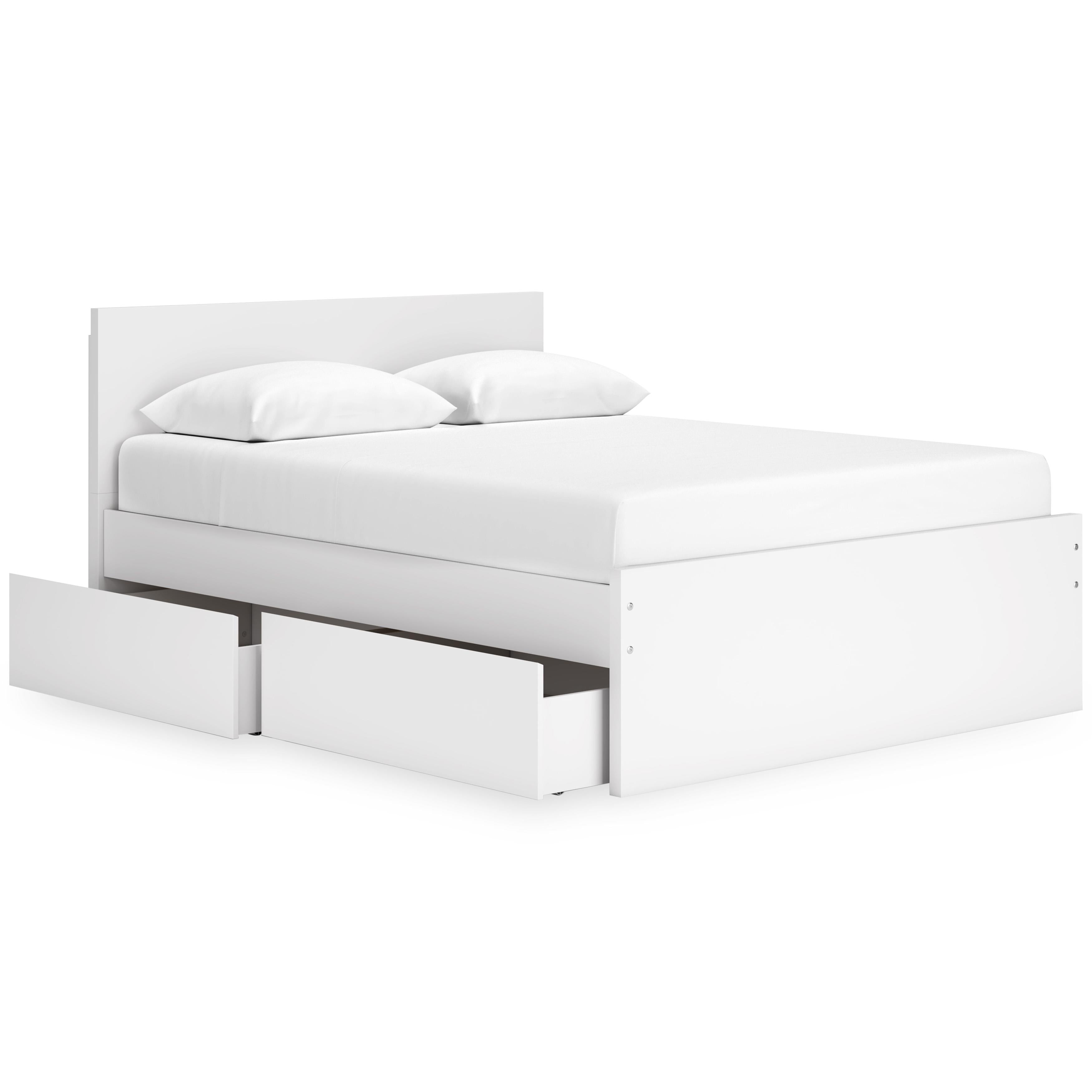 Signature Design by Ashley Onita EB9630B16 Queen Panel Platform Bed with 2 Side Storage IMAGE 2
