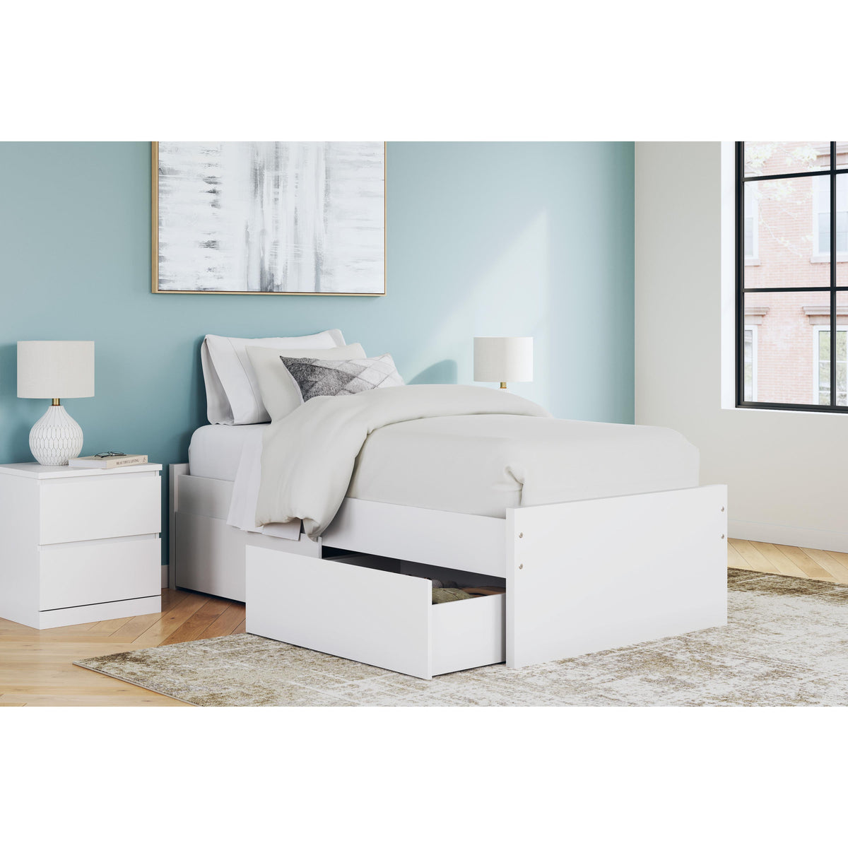 Signature Design by Ashley Onita EB9630B6 Twin Platform Bed with 1 Side Storage IMAGE 10