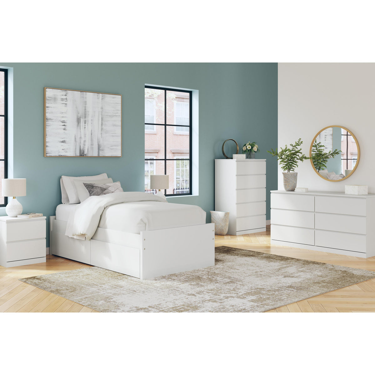 Signature Design by Ashley Onita EB9630B6 Twin Platform Bed with 1 Side Storage IMAGE 11