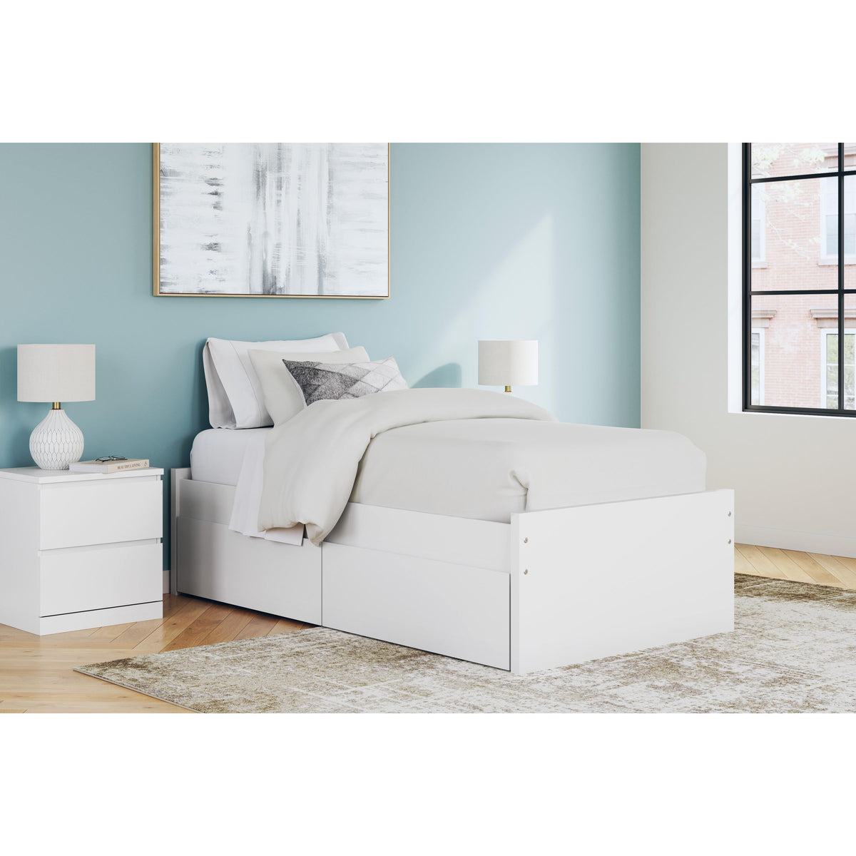 Signature Design by Ashley Onita EB9630B6 Twin Platform Bed with 1 Side Storage IMAGE 9
