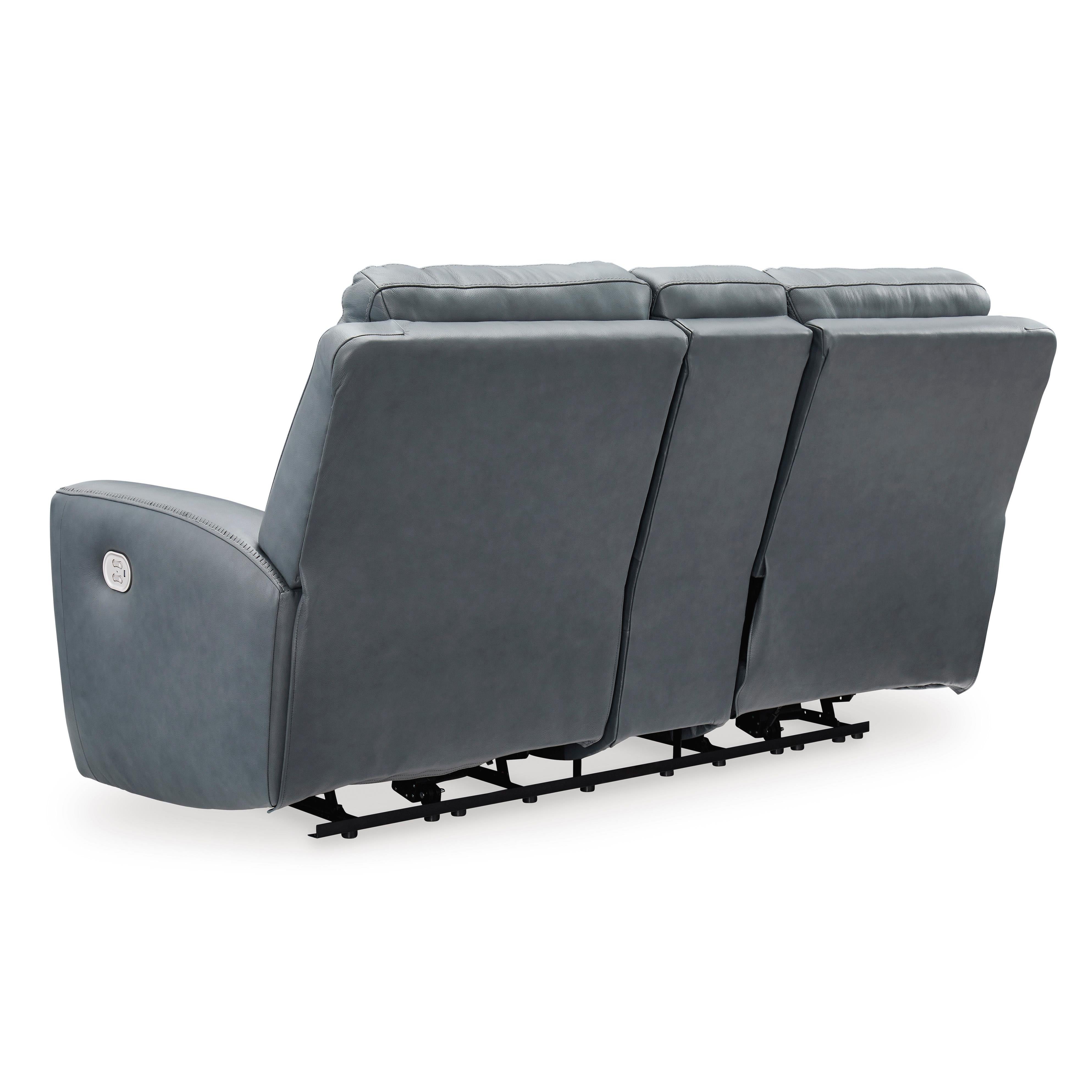 Signature Design by Ashley Mindanao U5950418C Power Reclining Loveseat with Console and Adjustable Headrest IMAGE 5