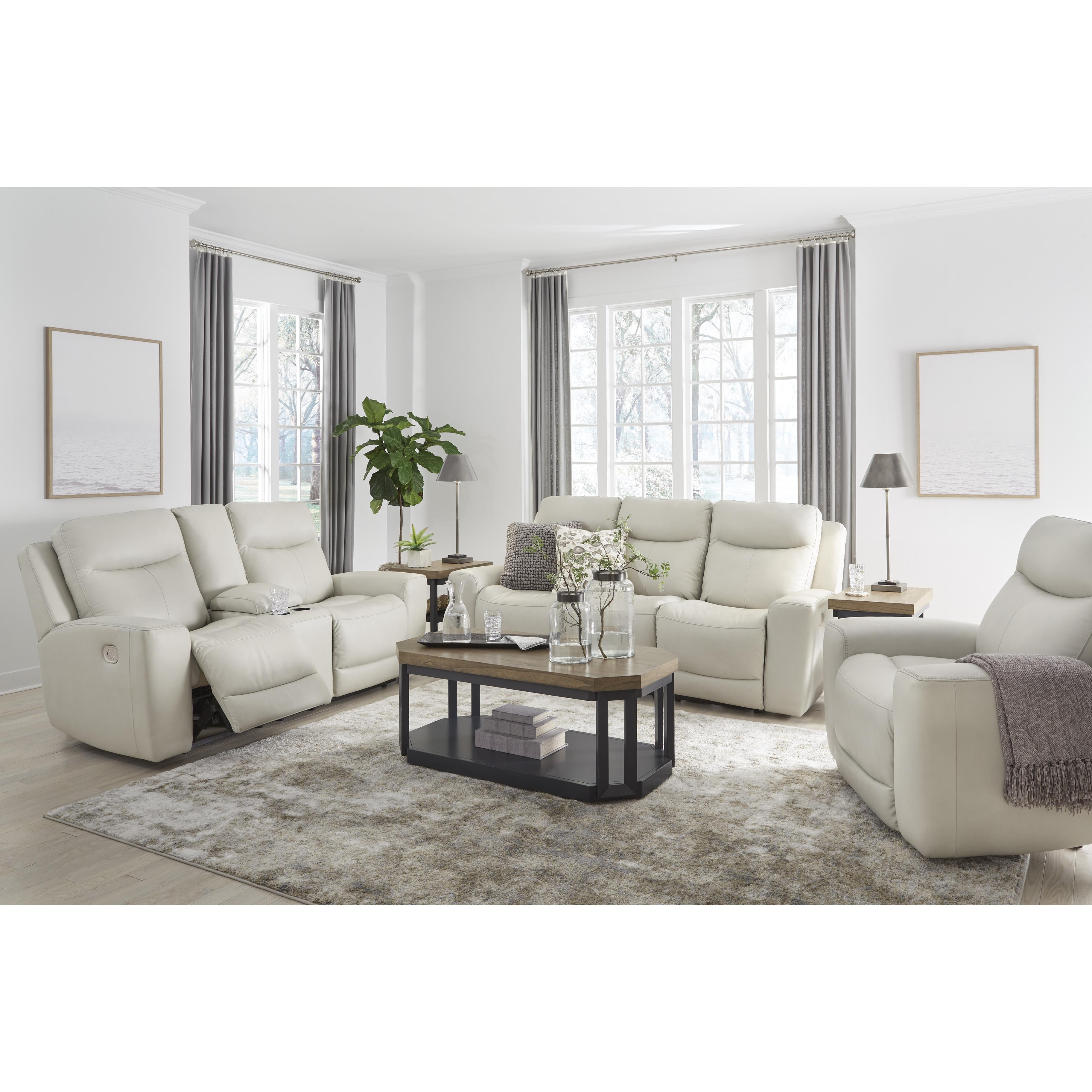 Signature Design by Ashley Mindanao U5950518C Power Reclining Loveseat with Console and Adjustable Headrest IMAGE 13