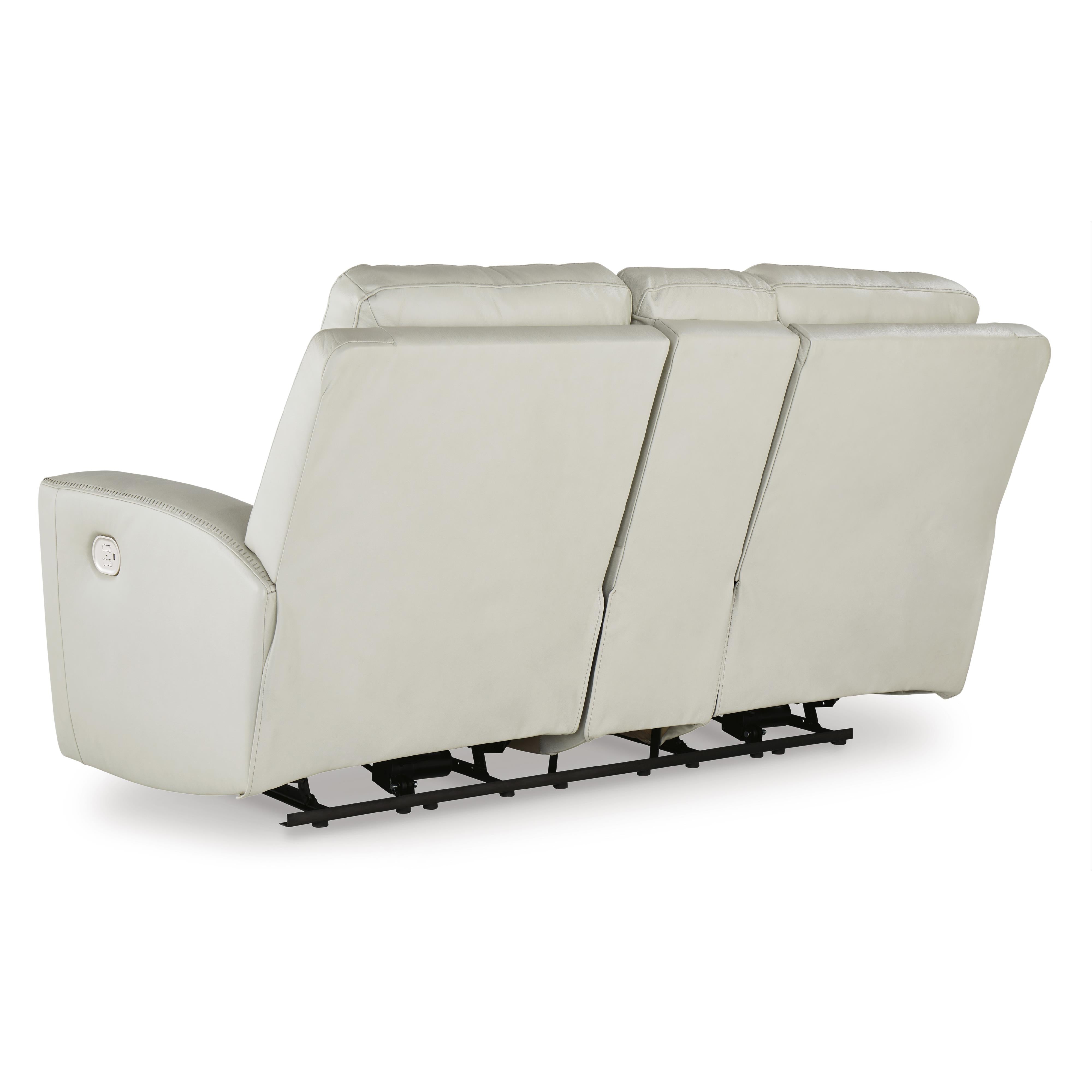 Signature Design by Ashley Mindanao U5950518C Power Reclining Loveseat with Console and Adjustable Headrest IMAGE 5